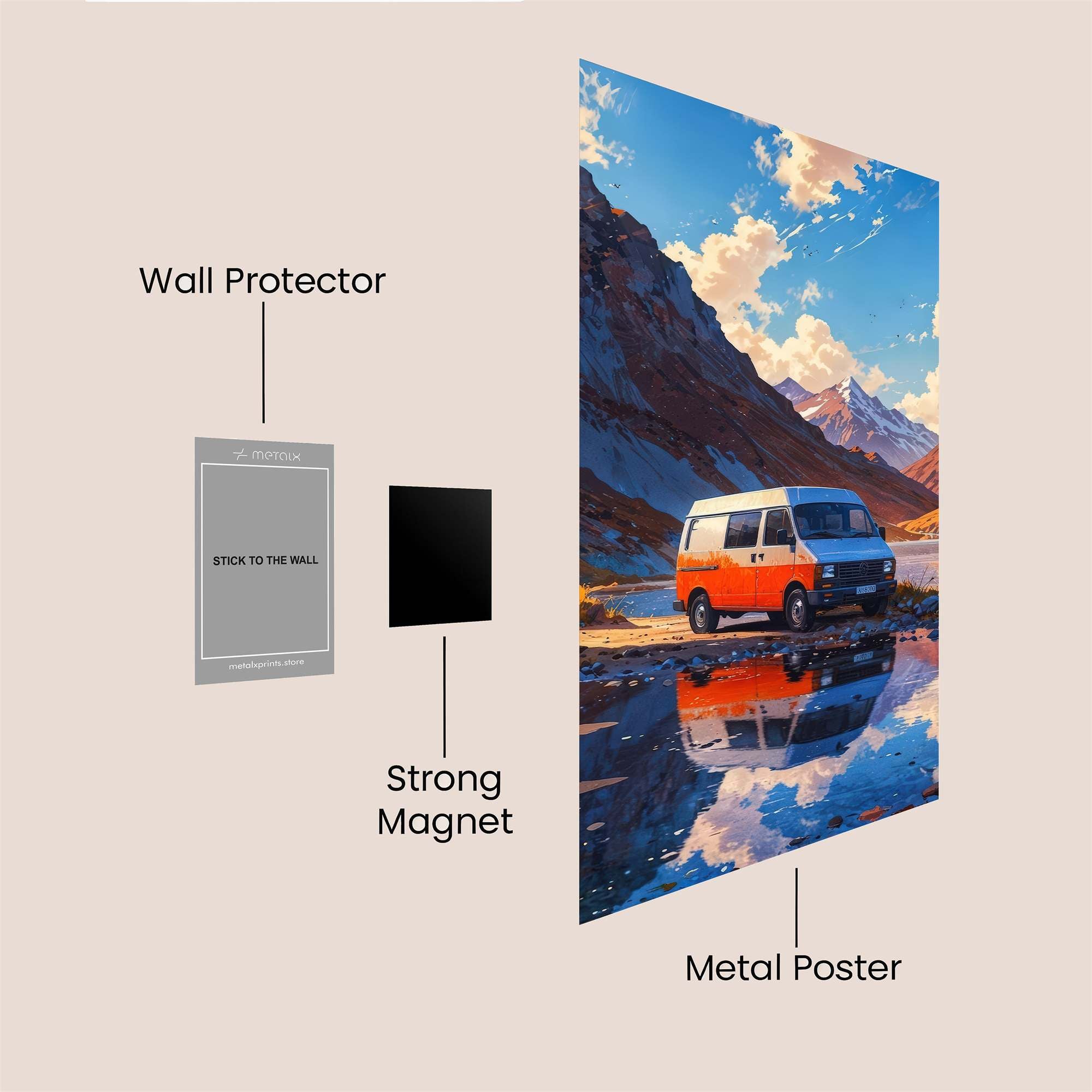 Mountain Serenity Safe Wall Magnetic / M