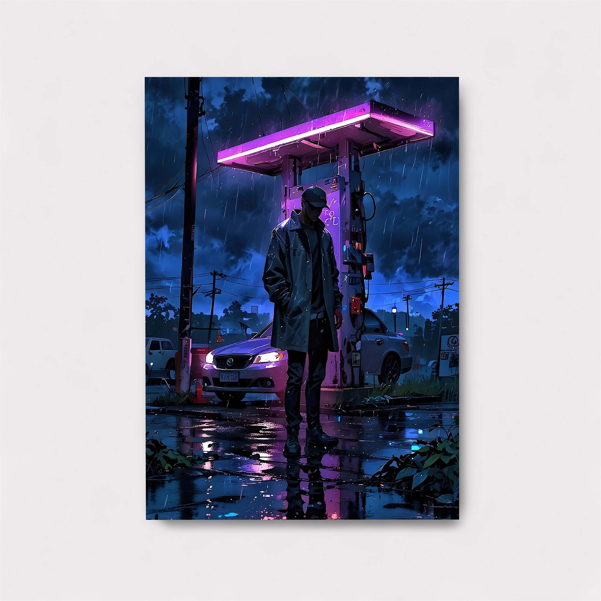 Neon Solitude Safe Wall Magnetic / M