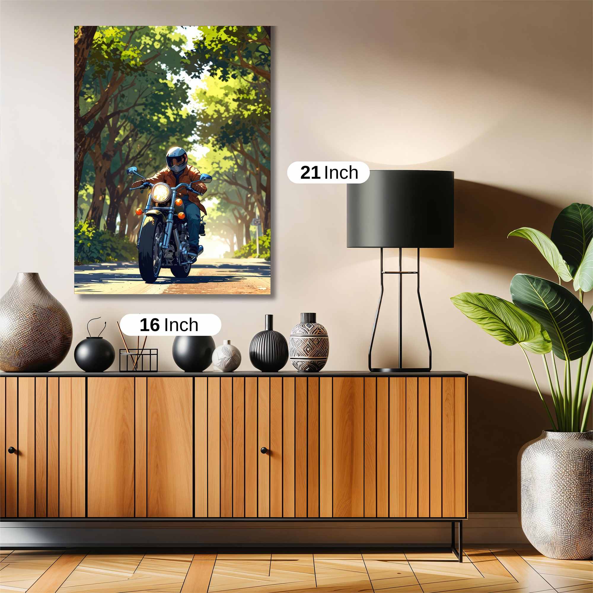 Biker Serenity Safe Wall Magnetic / M