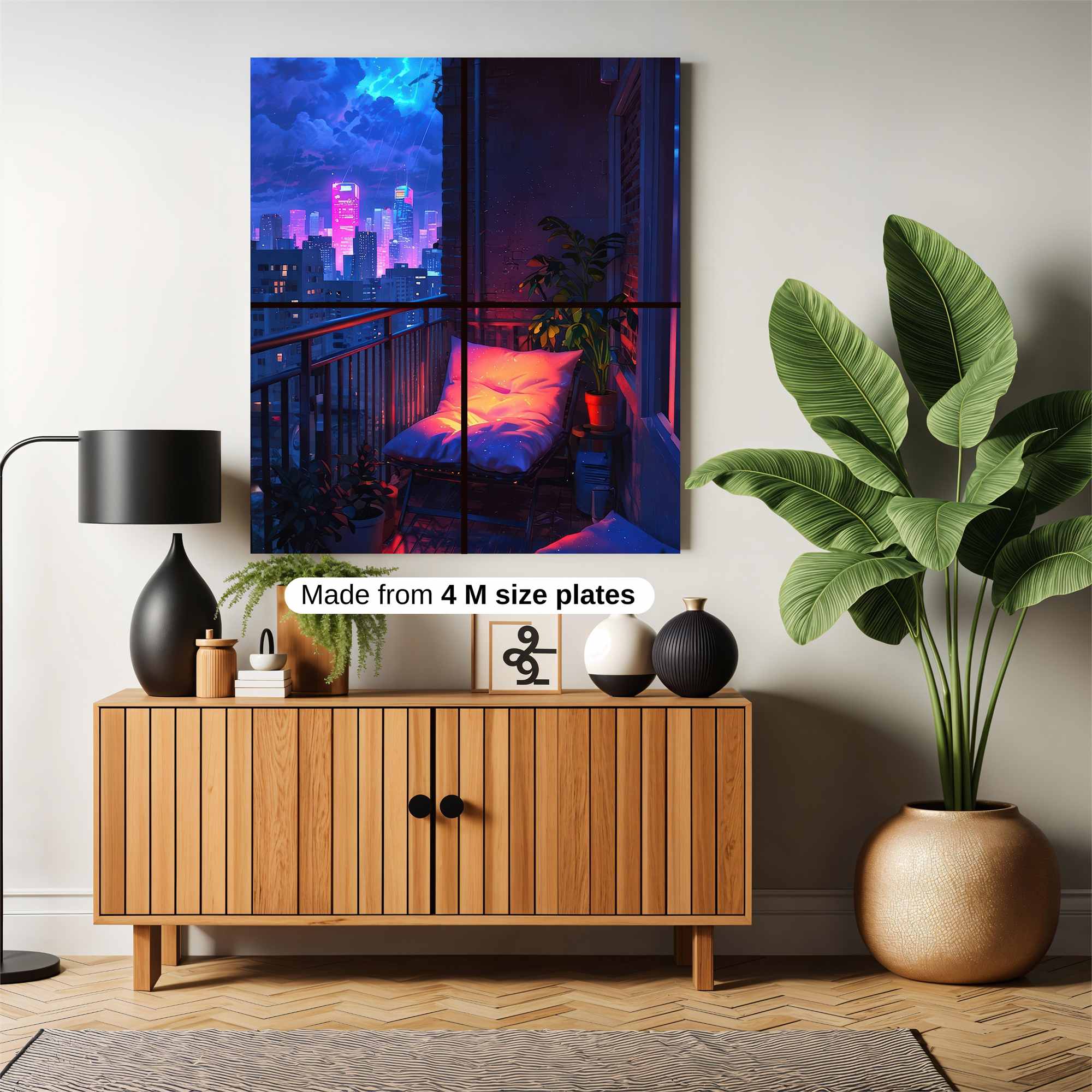Neon Serenity Safe Wall Magnetic / M