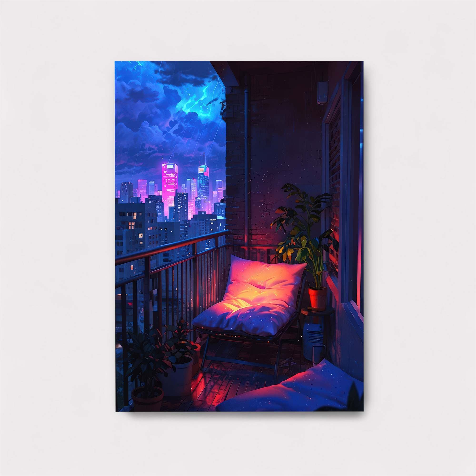 Neon Serenity Safe Wall Magnetic / M