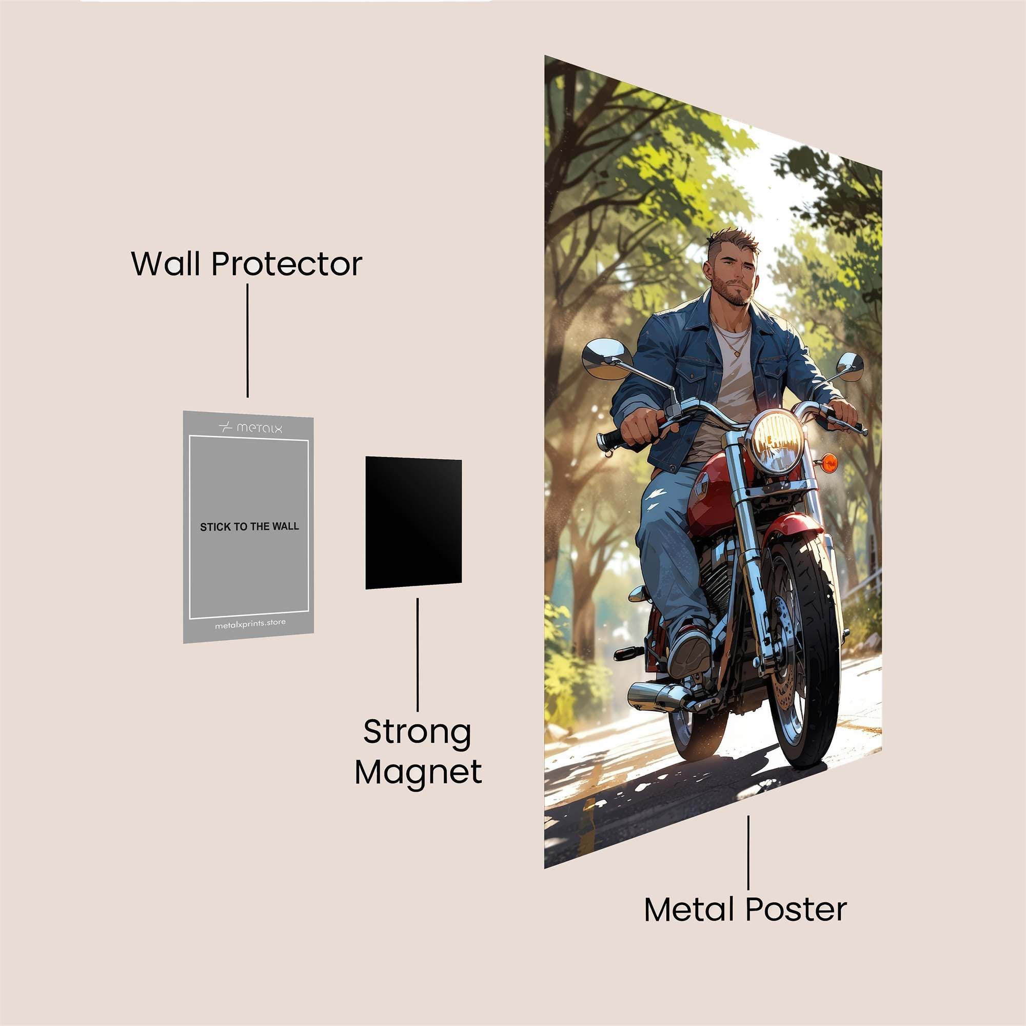 Rider Serenity Safe Wall Magnetic / M