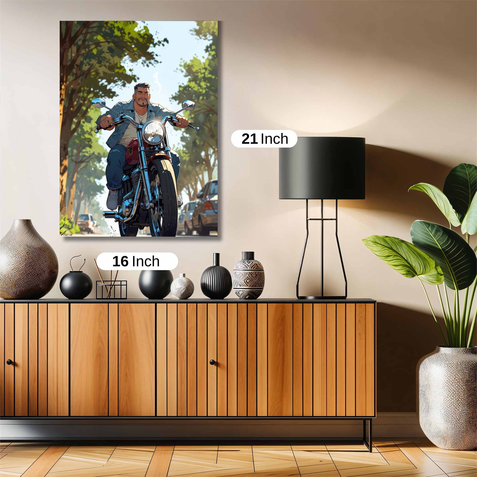 Biker Serenity Safe Wall Magnetic / M