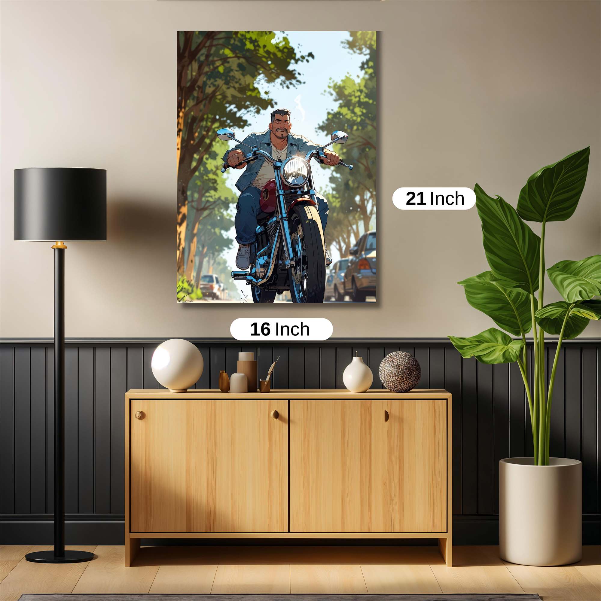 Biker Serenity Safe Wall Magnetic / M