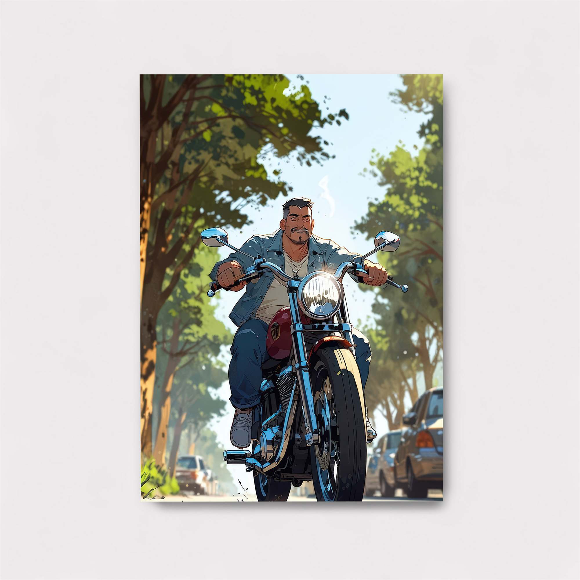 Biker Serenity Safe Wall Magnetic / M