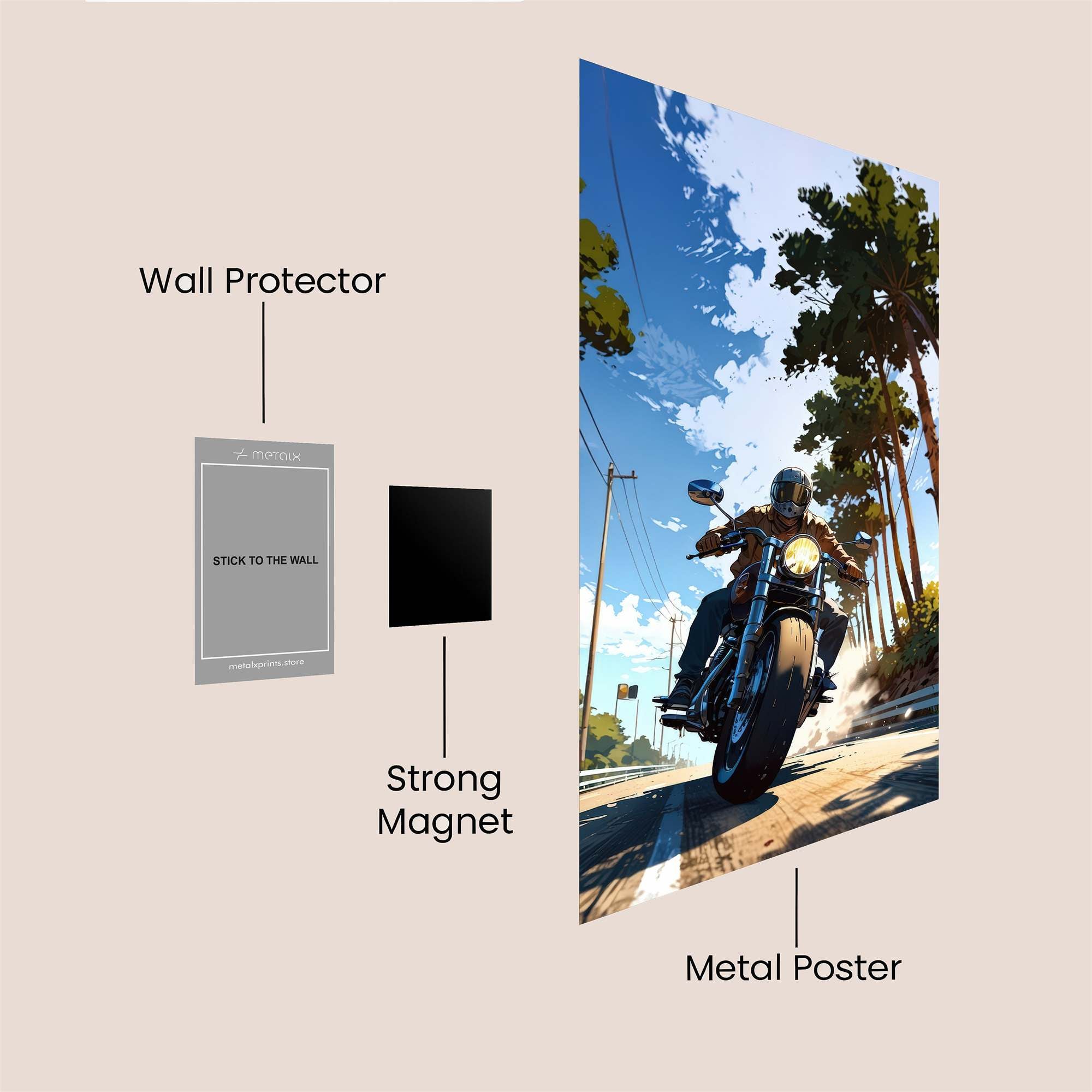 Rider's Rush Safe Wall Magnetic / M