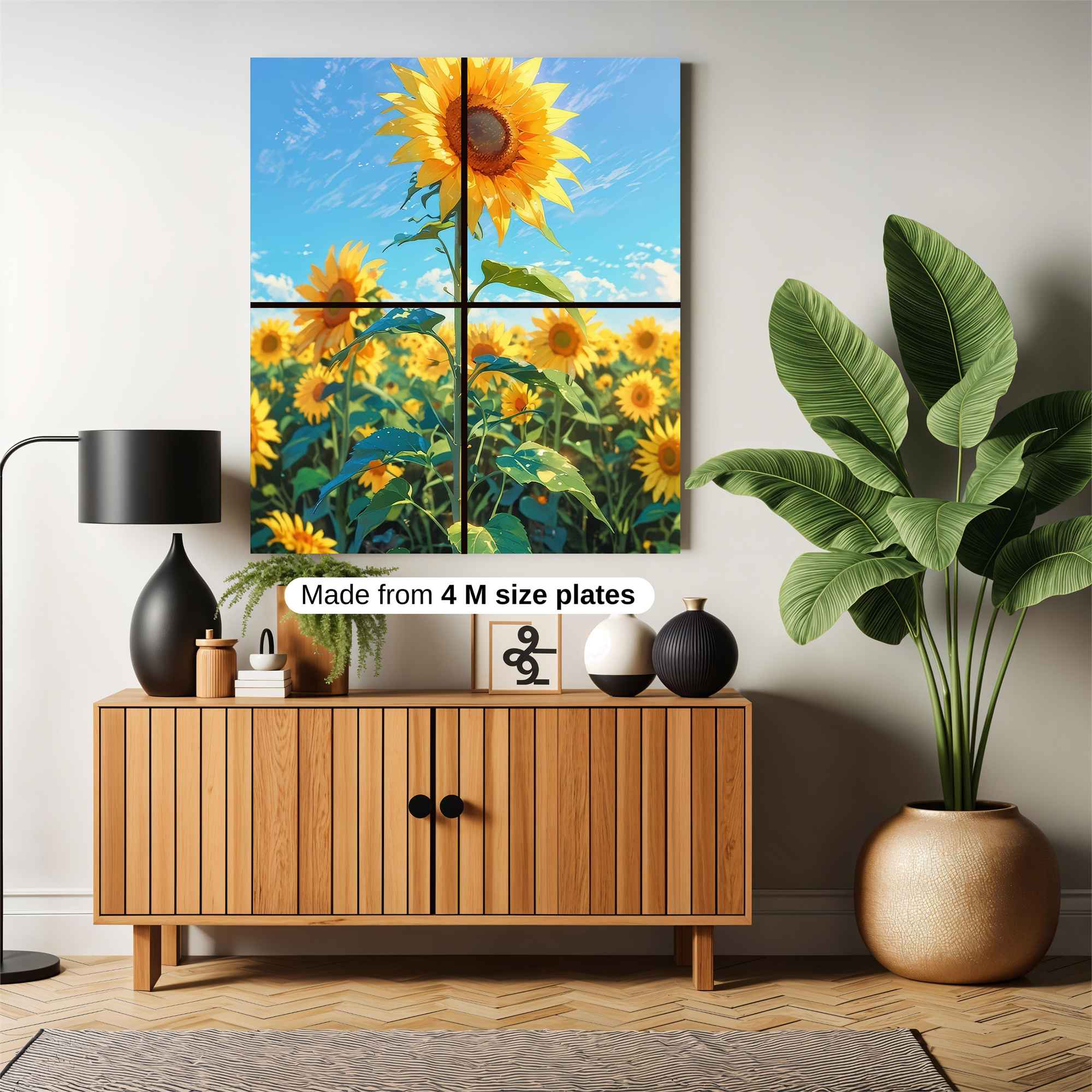 Sunflower Serenity Safe Wall Magnetic / M