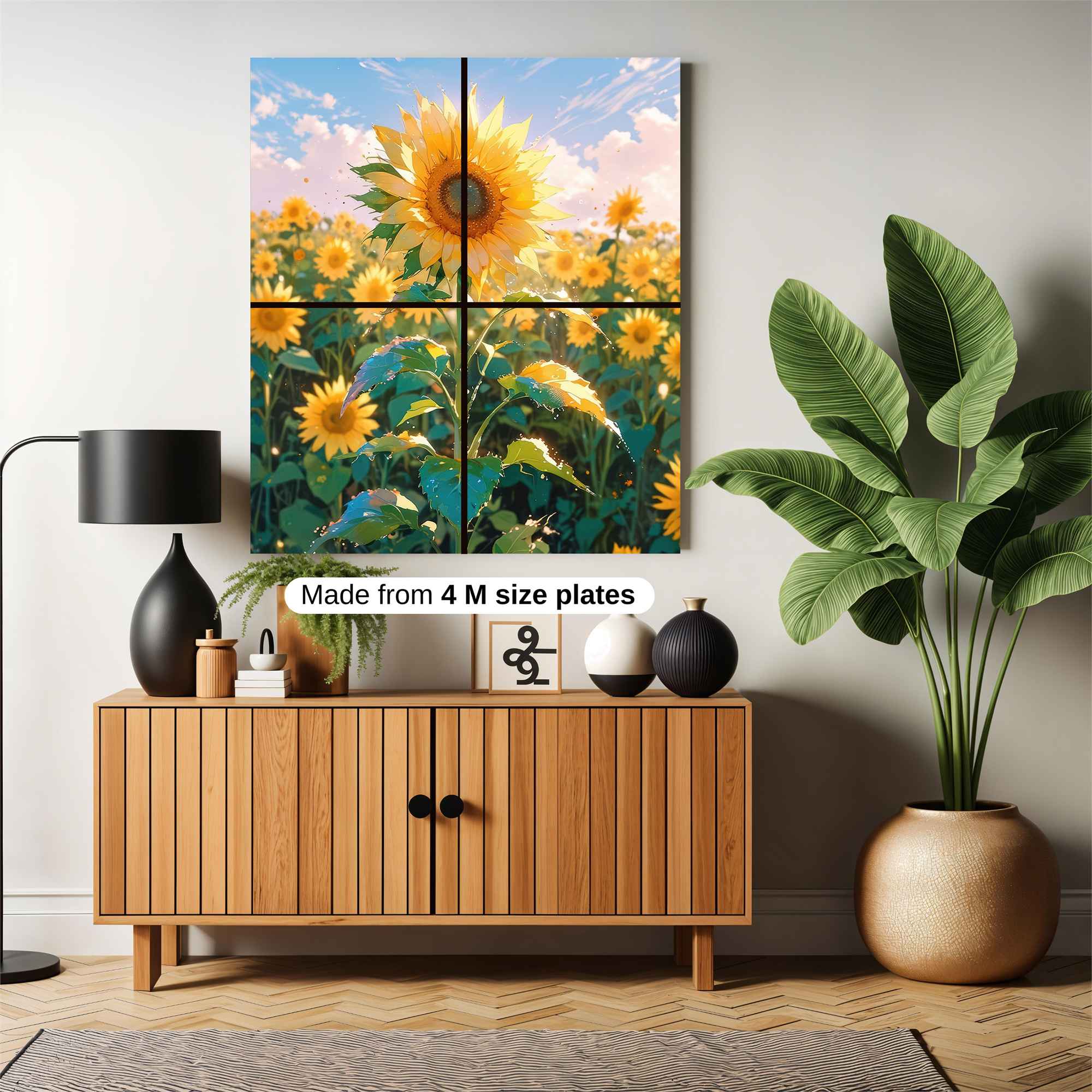 Sunflower Serenity Safe Wall Magnetic / M