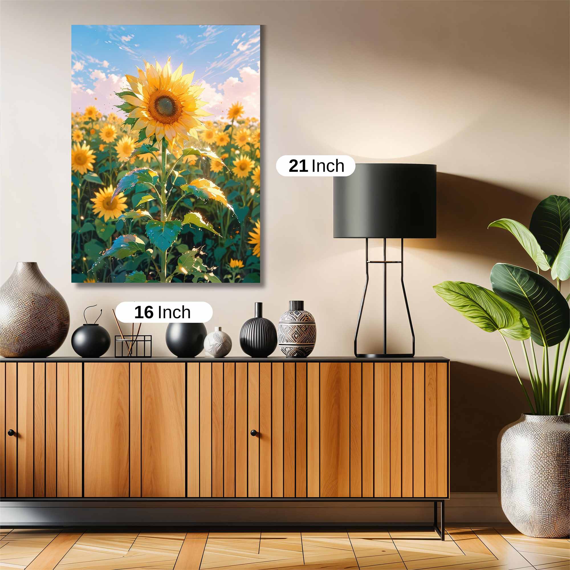 Sunflower Serenity Safe Wall Magnetic / M