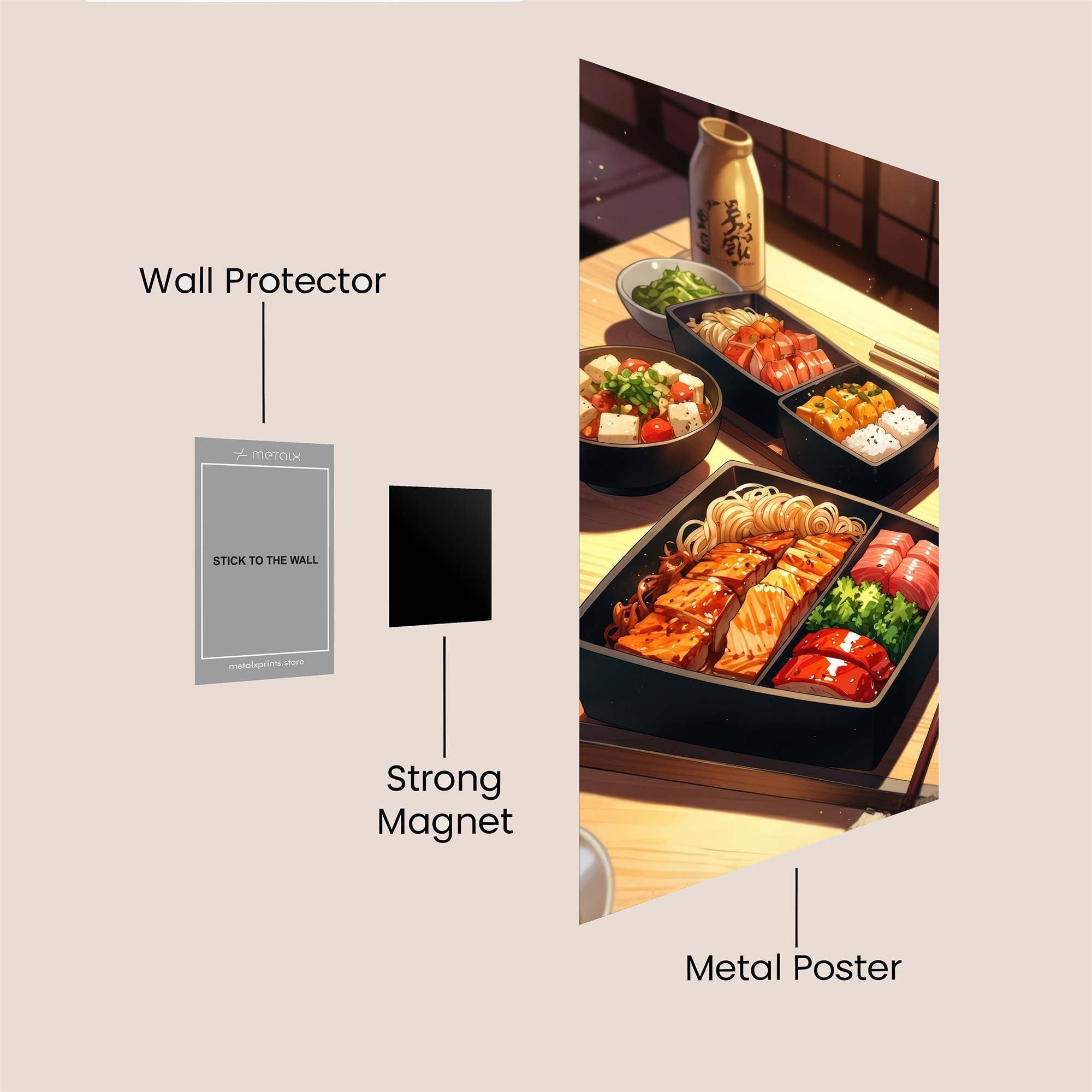 Sushi Serenity Safe Wall Magnetic / M