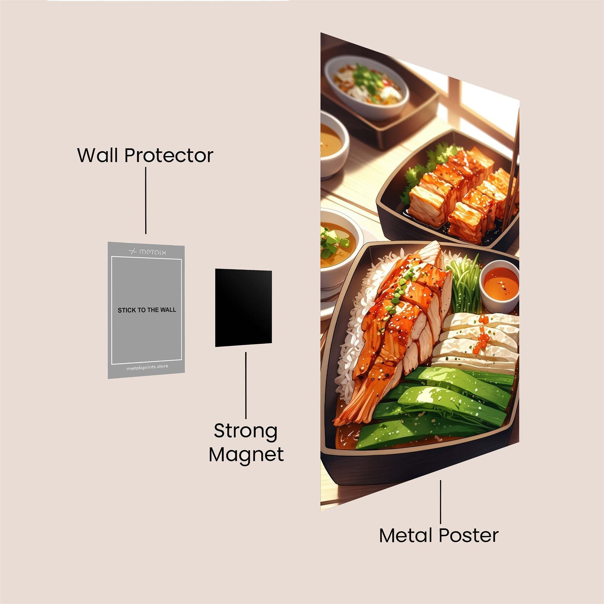 Seafood Delight Safe Wall Magnetic / M