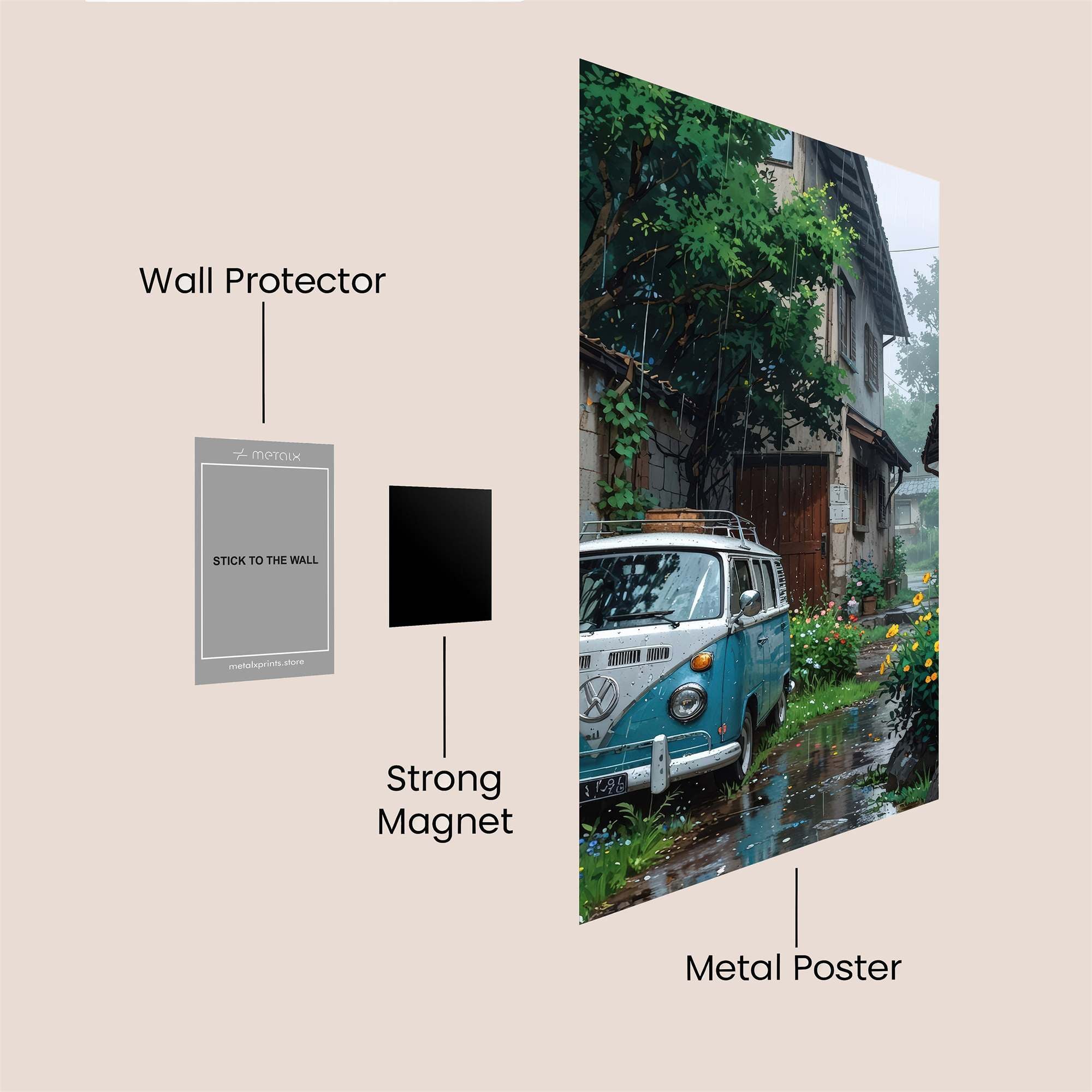 Volkswagen Tranquil Safe Wall Magnetic / M