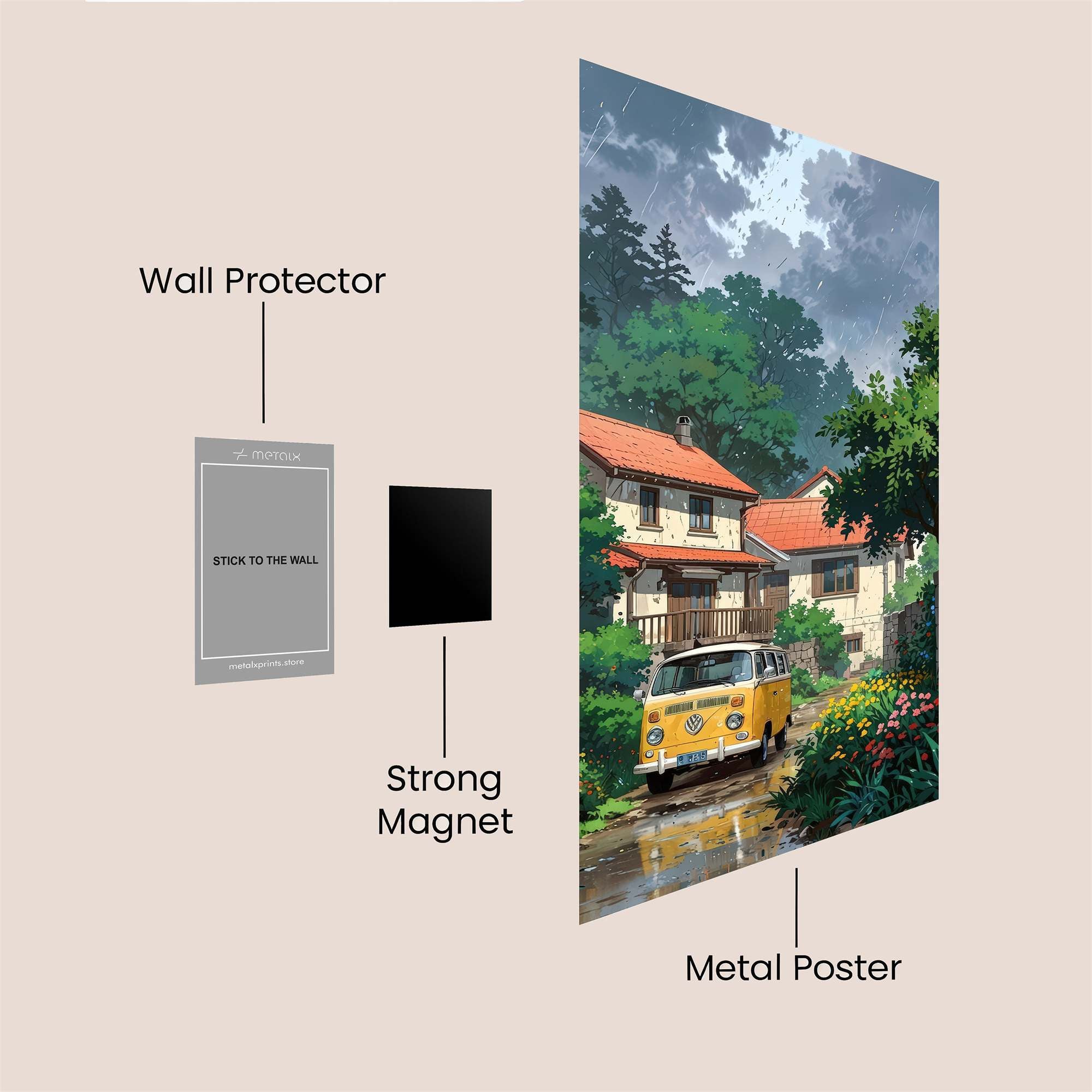 Cottage Serenity Safe Wall Magnetic / M