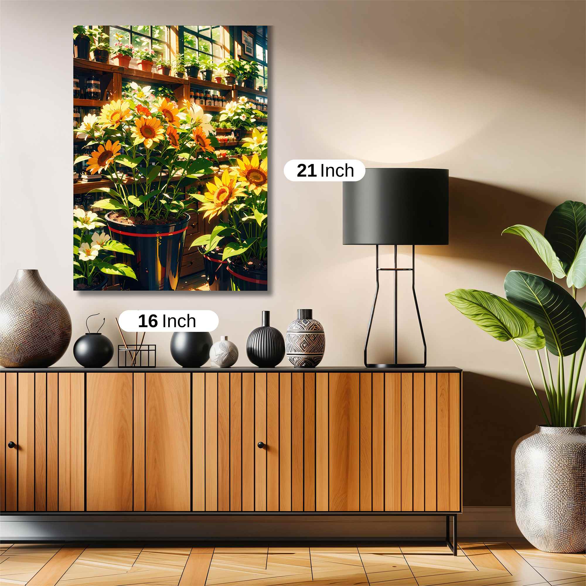 Sunflowers Serene Safe Wall Magnetic / M