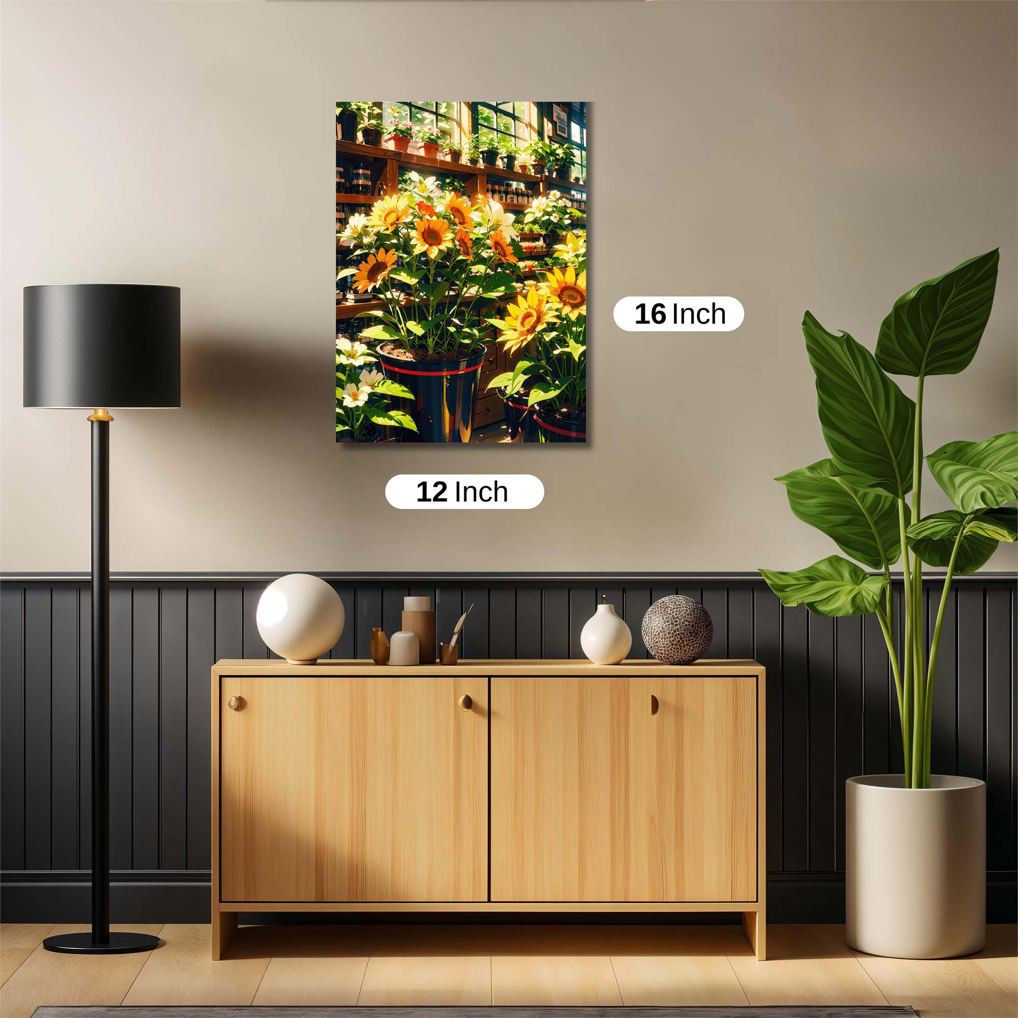 Sunflowers Serene Safe Wall Magnetic / M