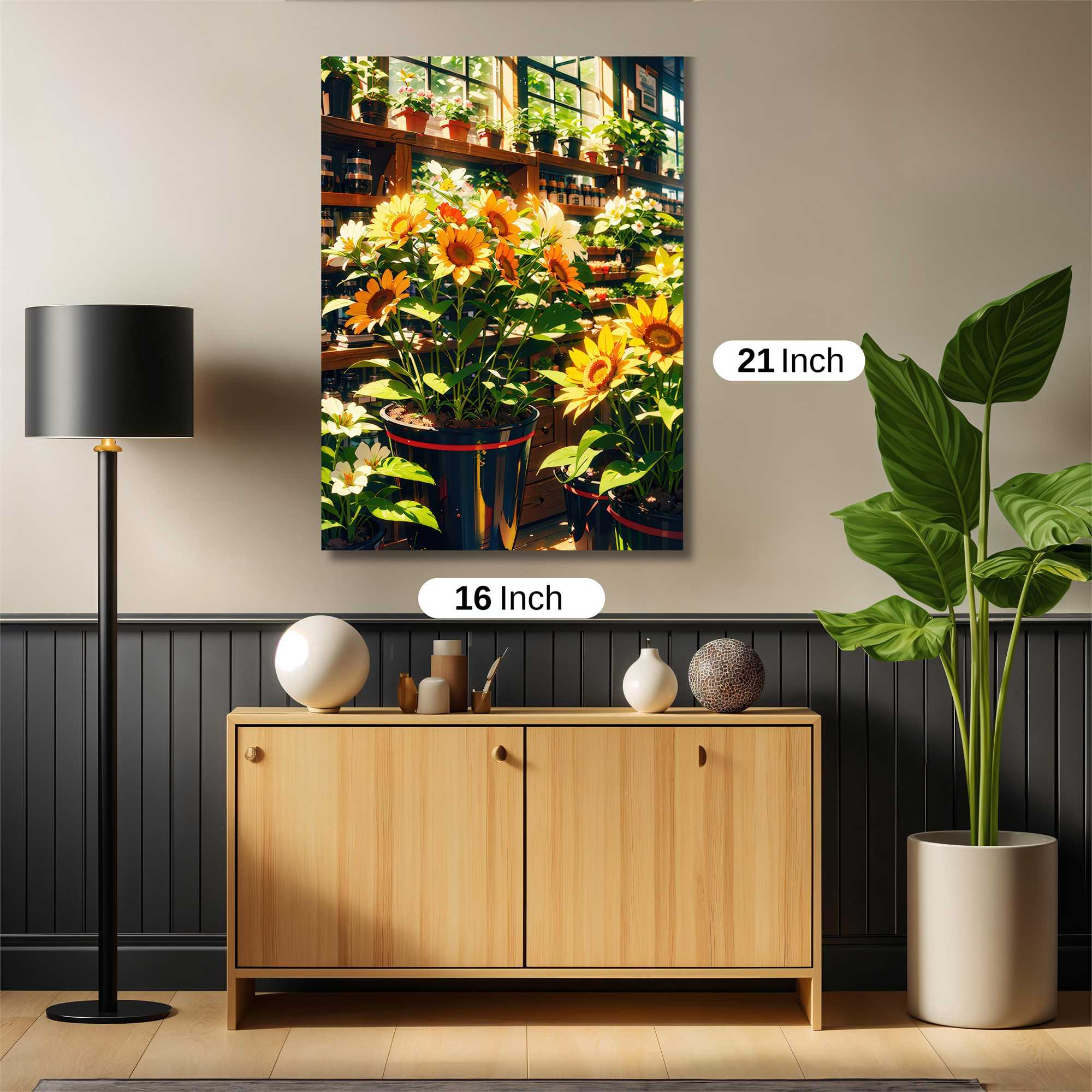 Sunflowers Serene Safe Wall Magnetic / M