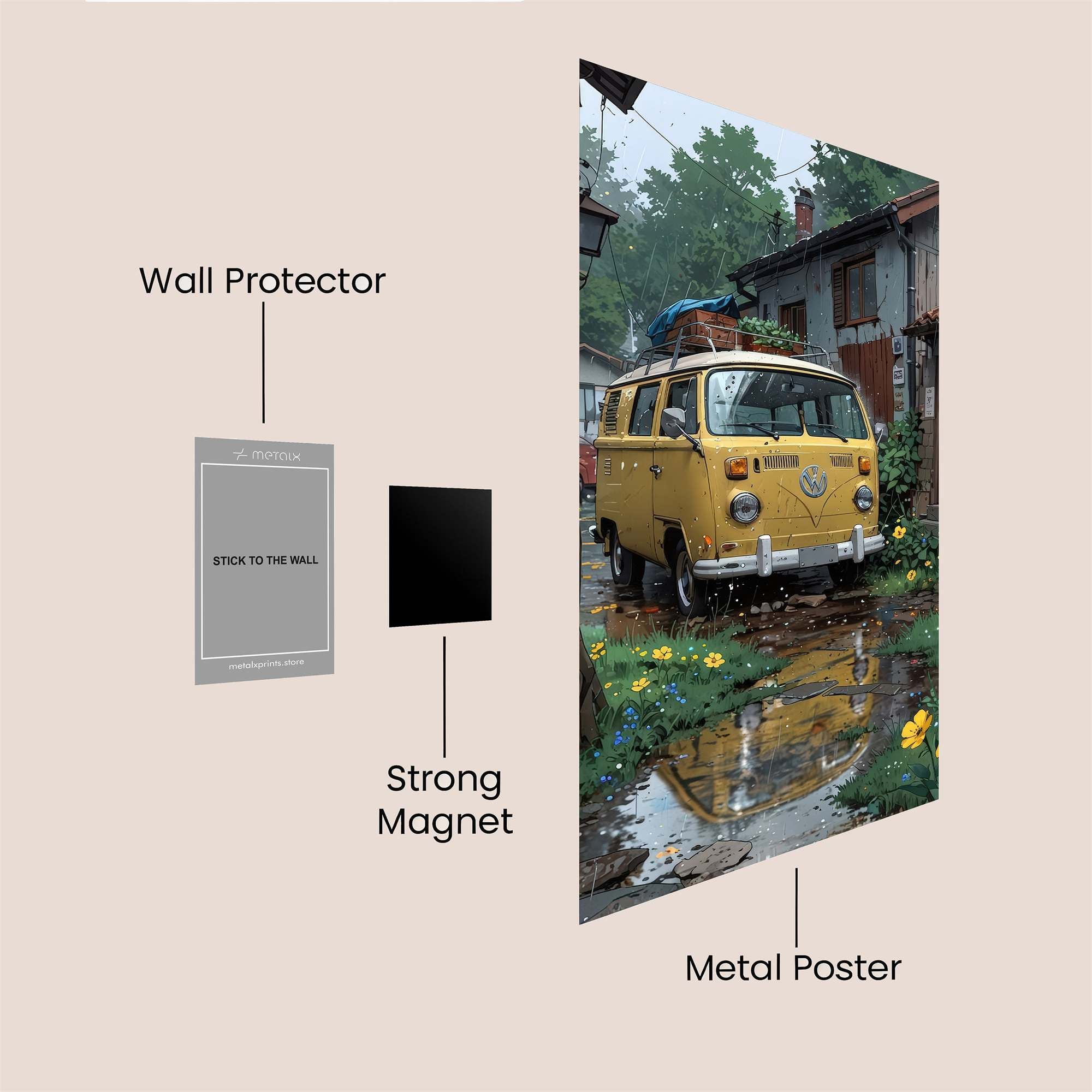 Volkswagen Whimsy Safe Wall Magnetic / M