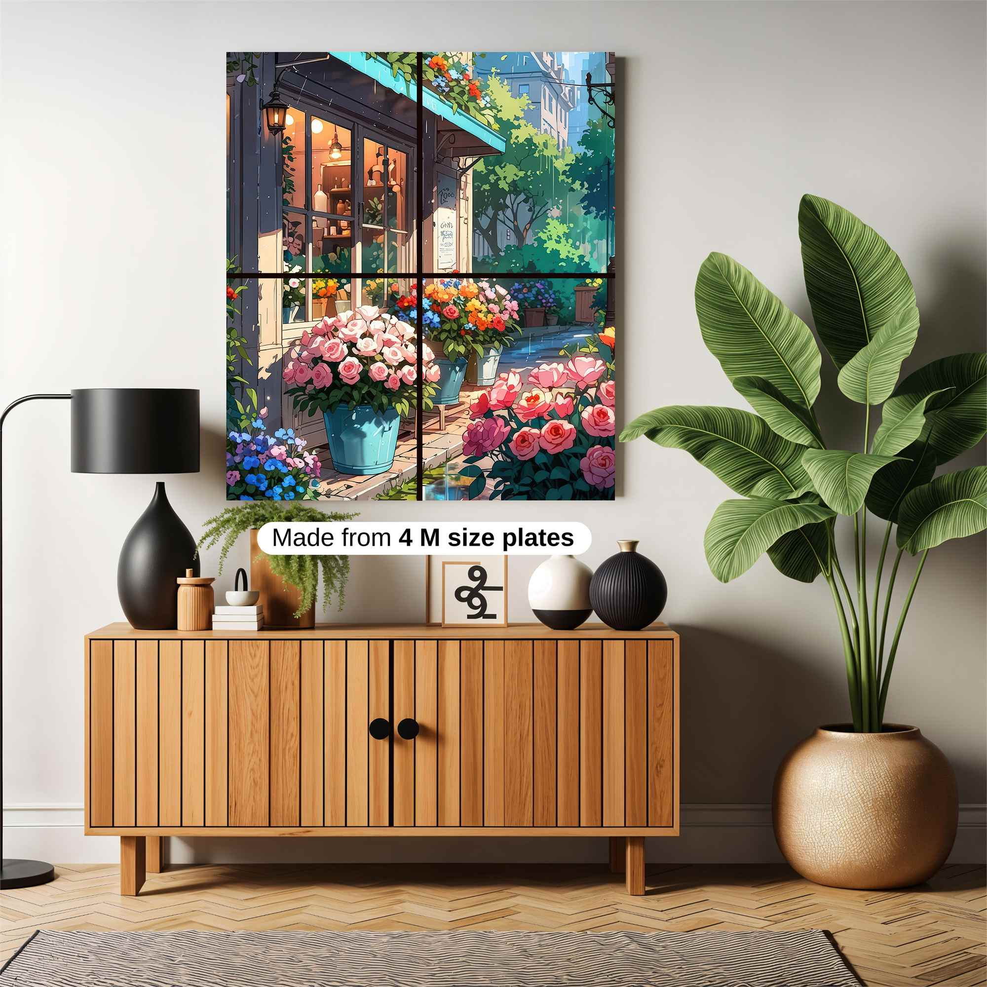 Floral Serenity Safe Wall Magnetic / M