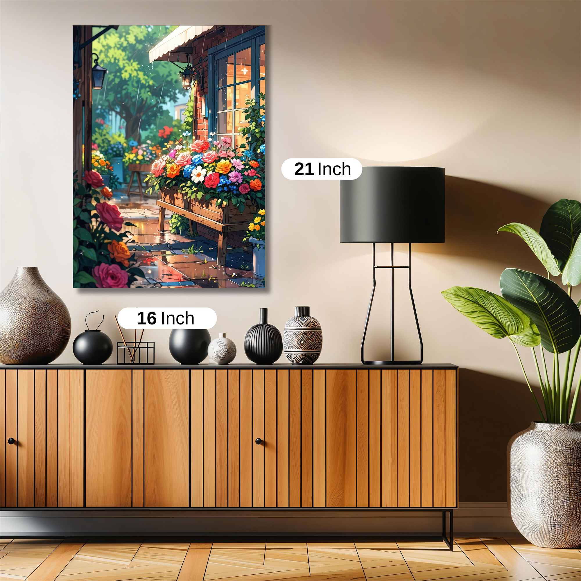 Floral Serenity Safe Wall Magnetic / M