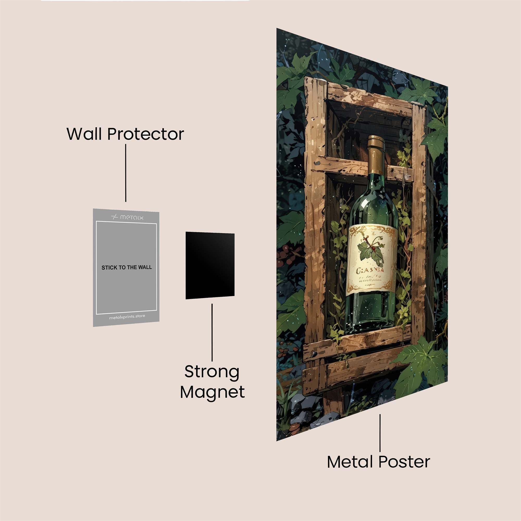 Glasva Enigma Safe Wall Magnetic / M