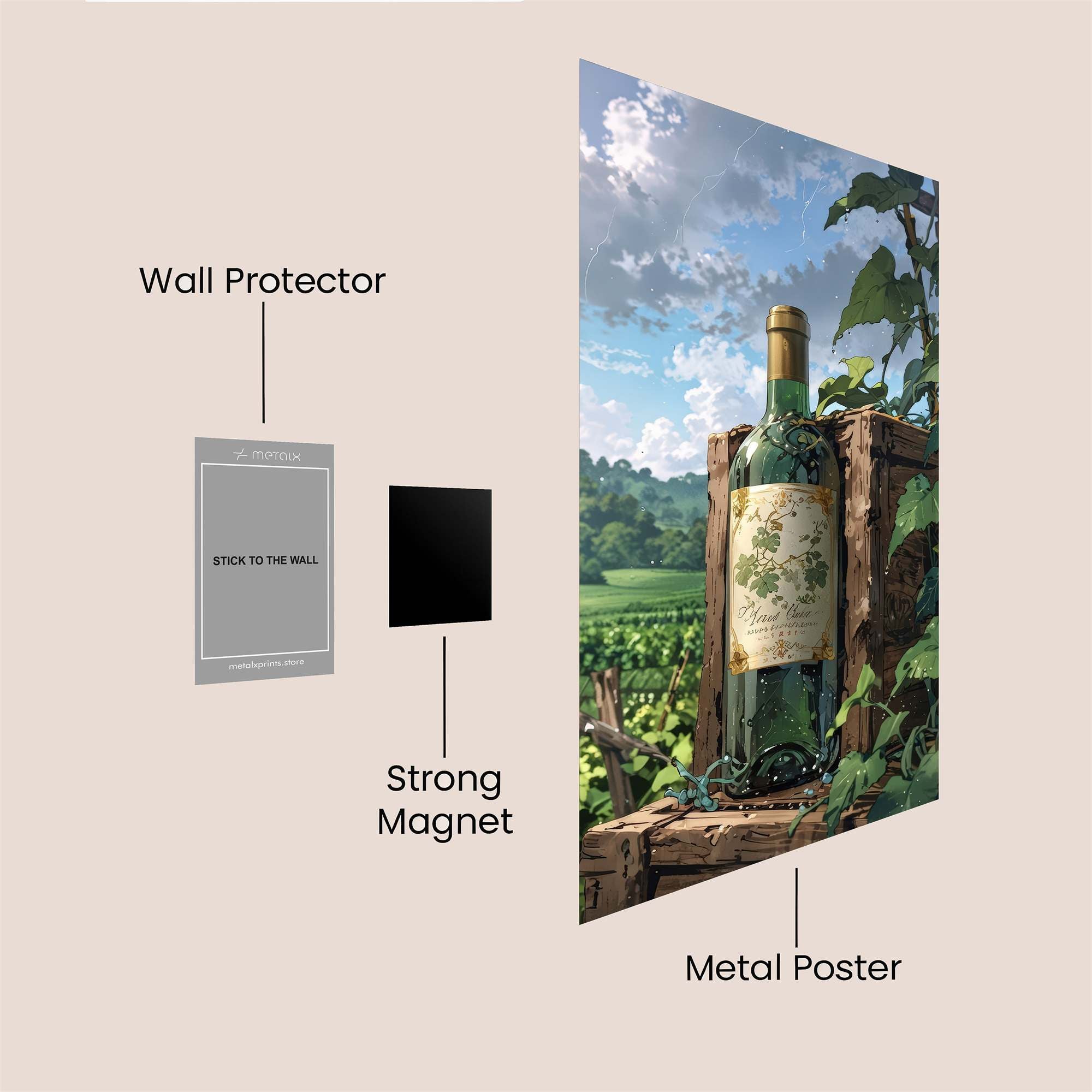 Vineyard Serenity Safe Wall Magnetic / M