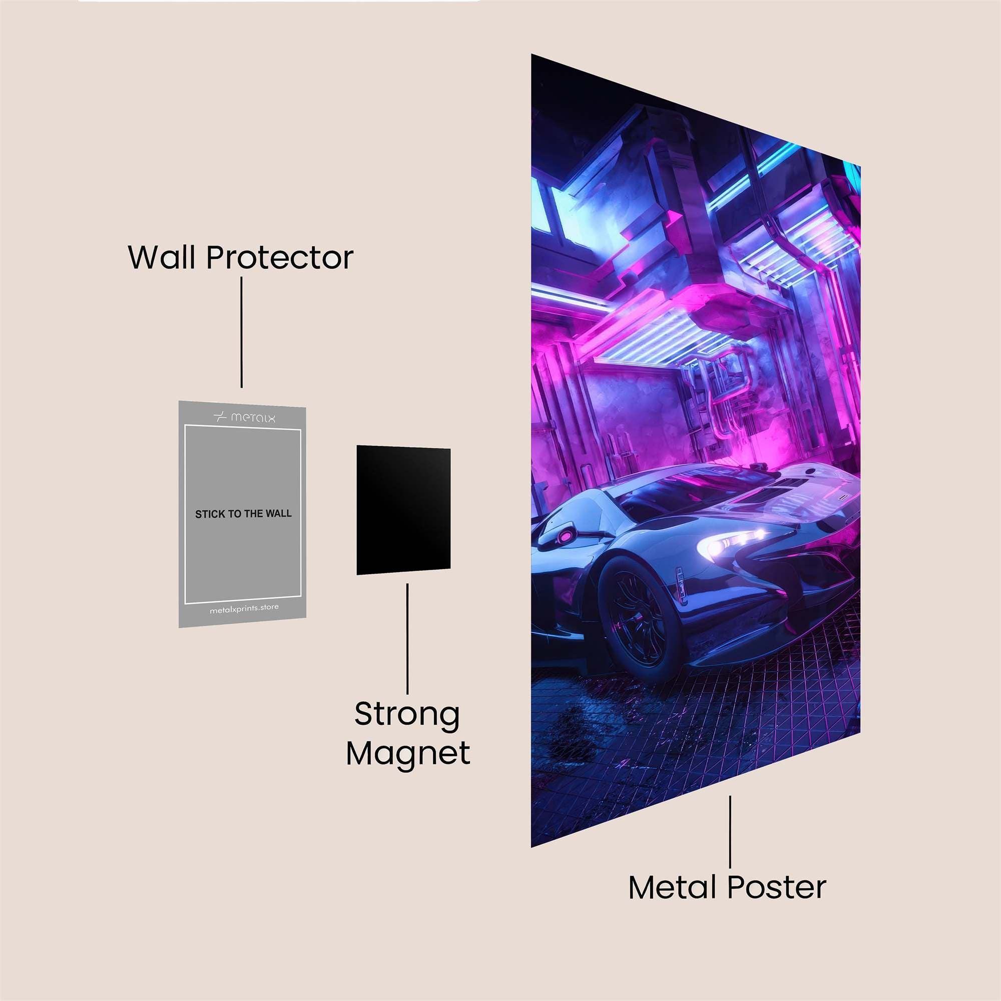 Neon Rush Safe Wall Magnetic / M