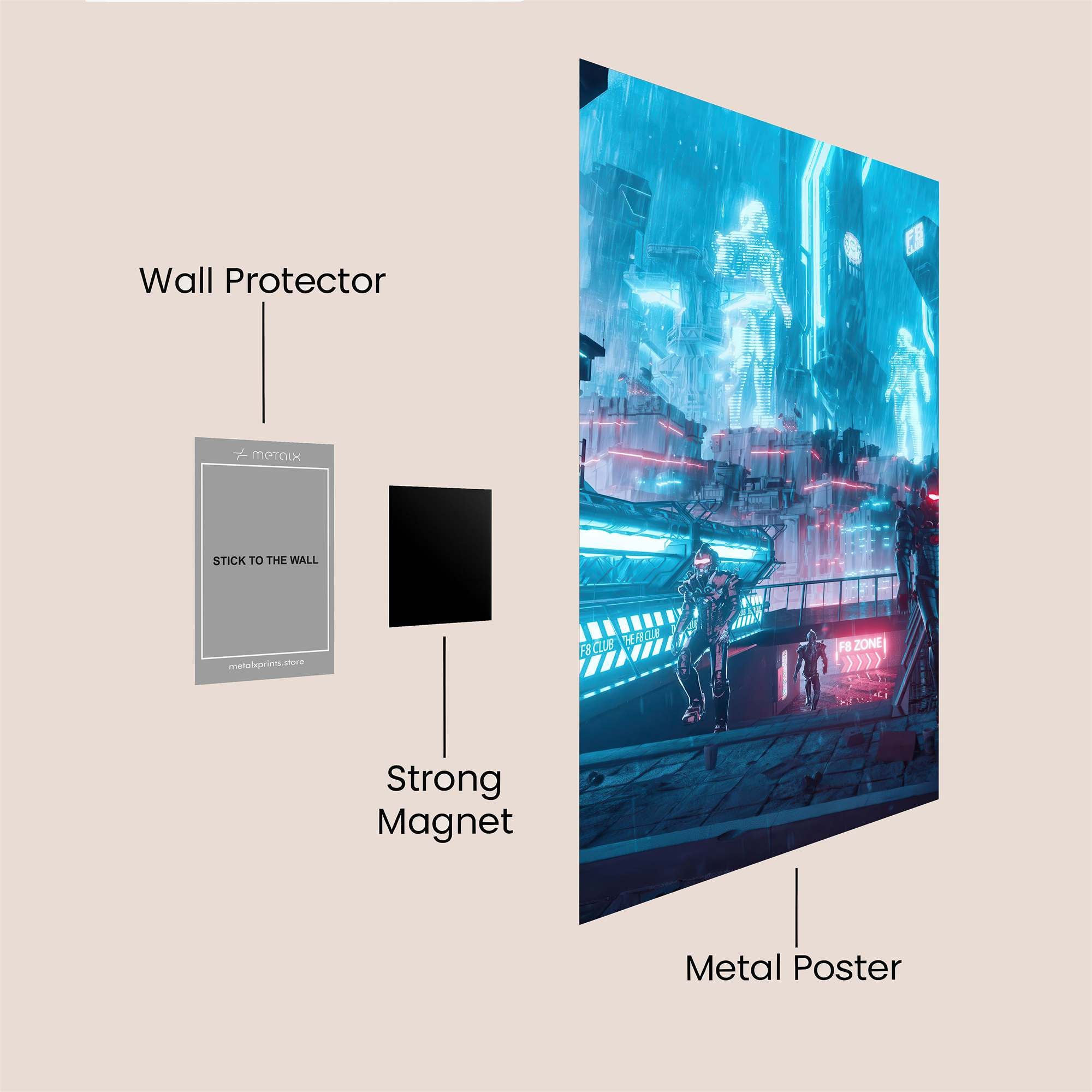Neon Dream Safe Wall Magnetic / M
