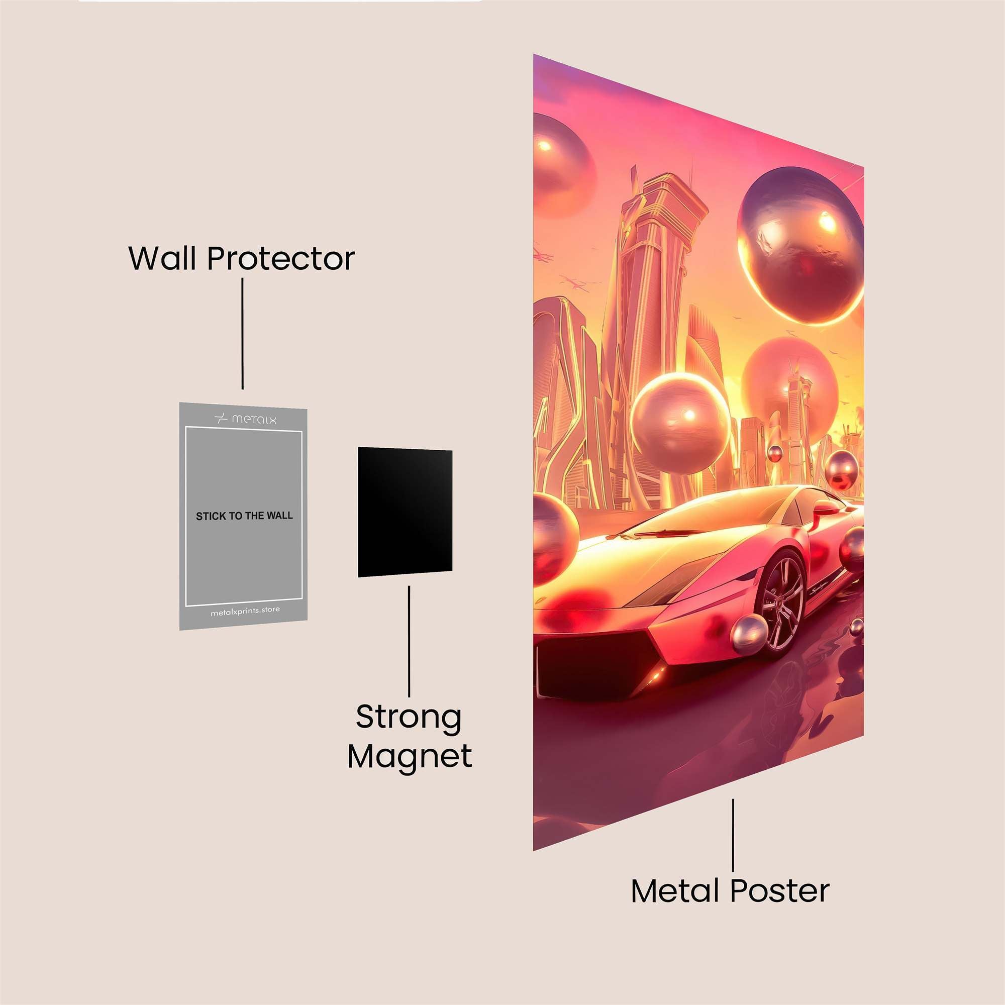 Futuristic Dream Safe Wall Magnetic / M