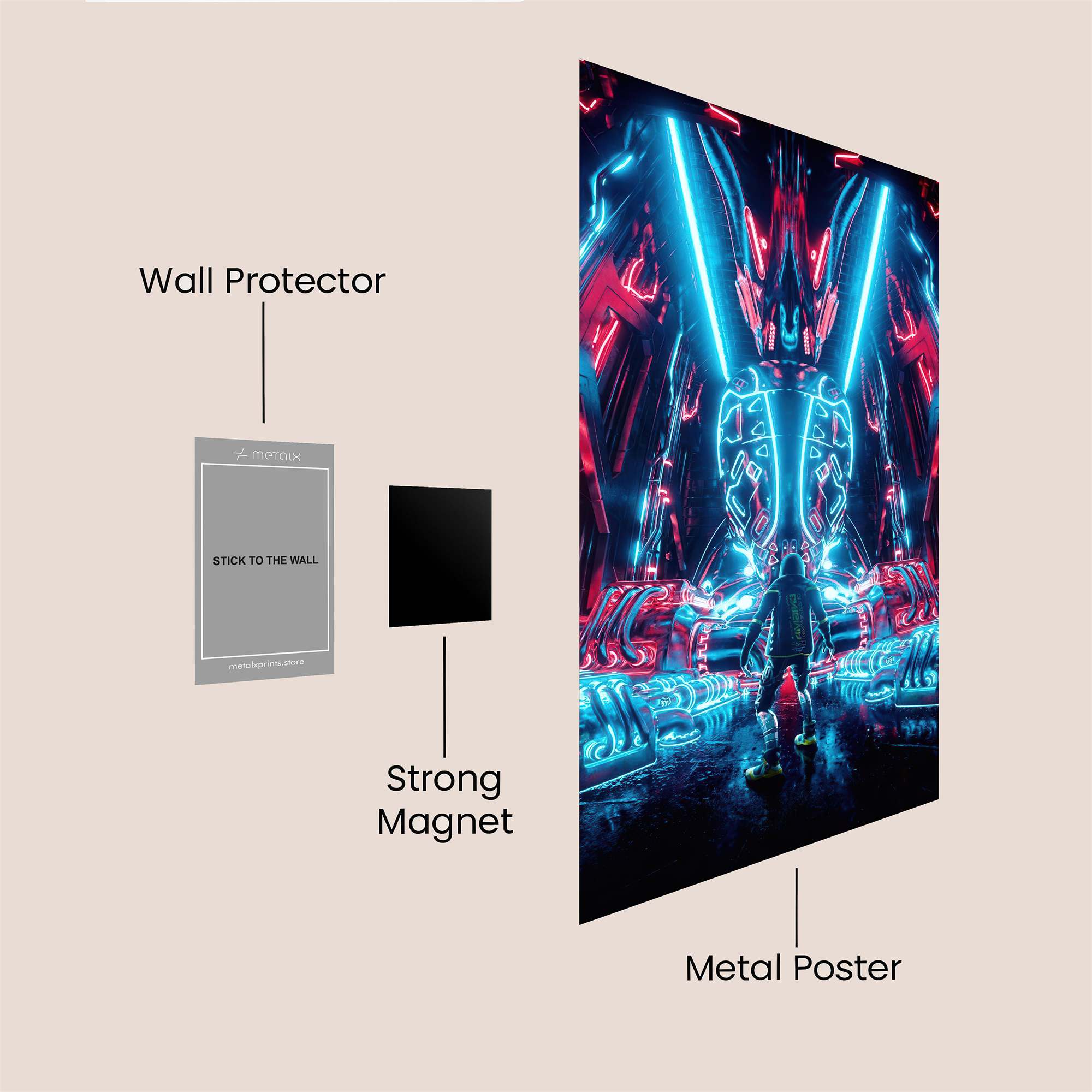 Cyber Pulse Safe Wall Magnetic / M