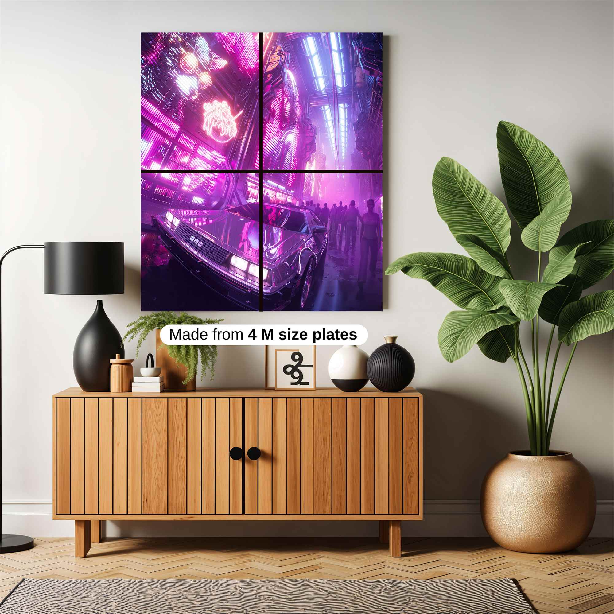 Neon Dreamscape Safe Wall Magnetic / M