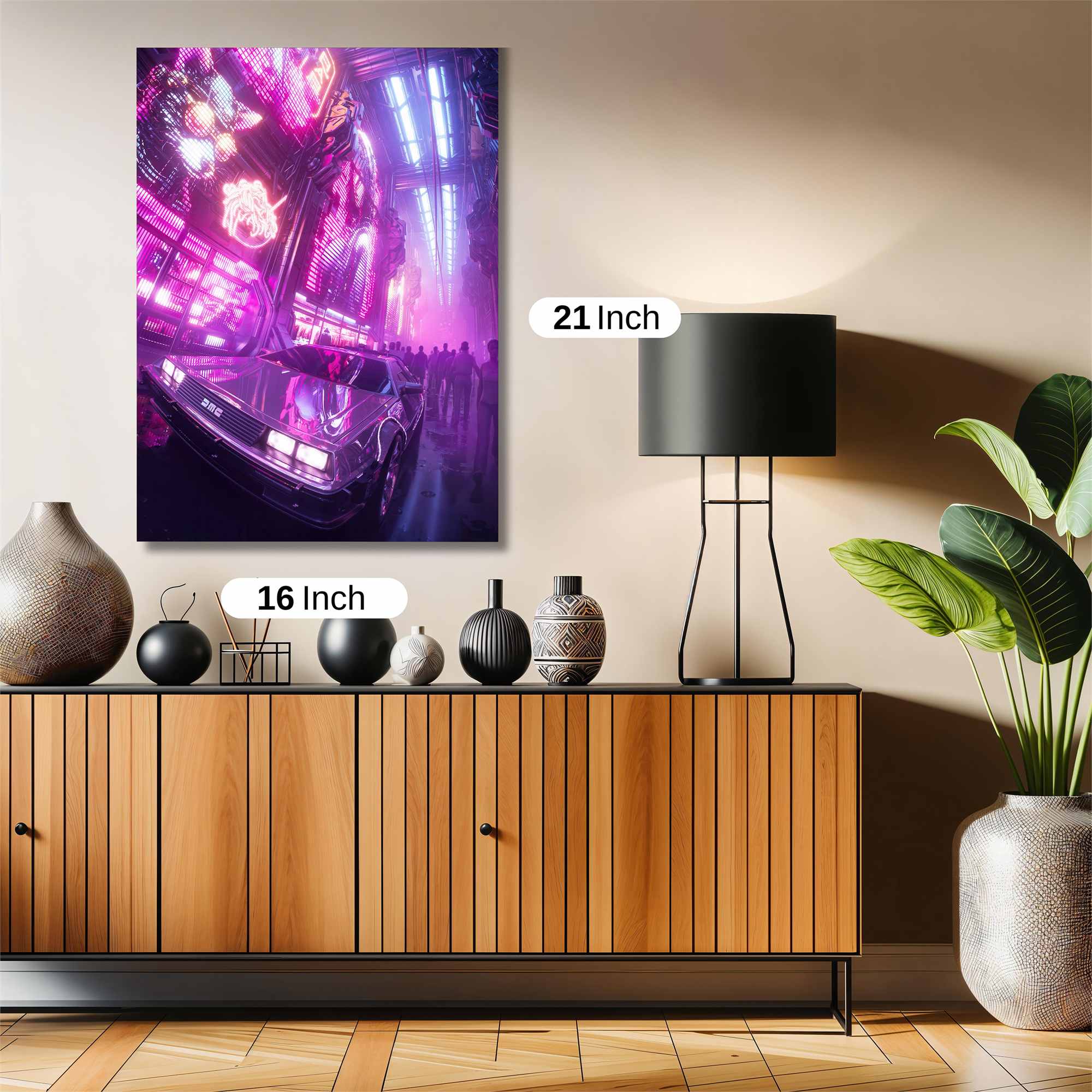 Neon Dreamscape Safe Wall Magnetic / M