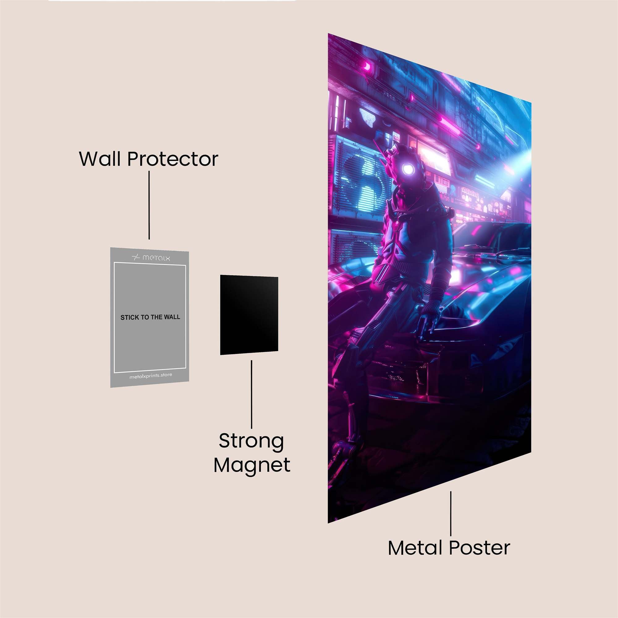 Cyberpunk Dream Safe Wall Magnetic / M