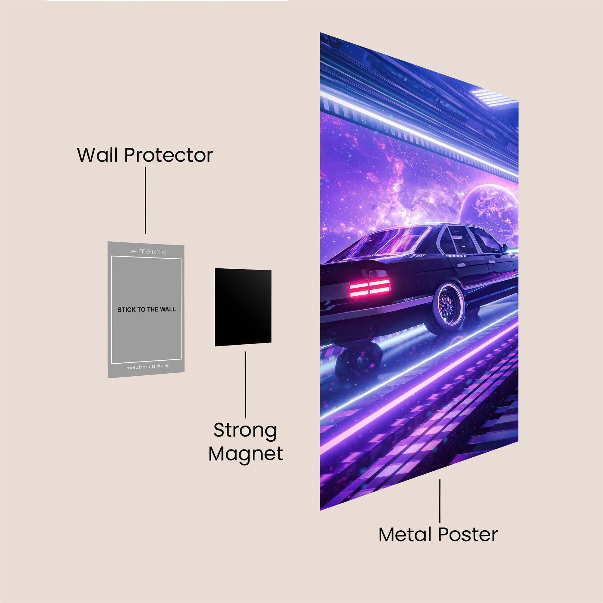 Neon Dream Safe Wall Magnetic / M