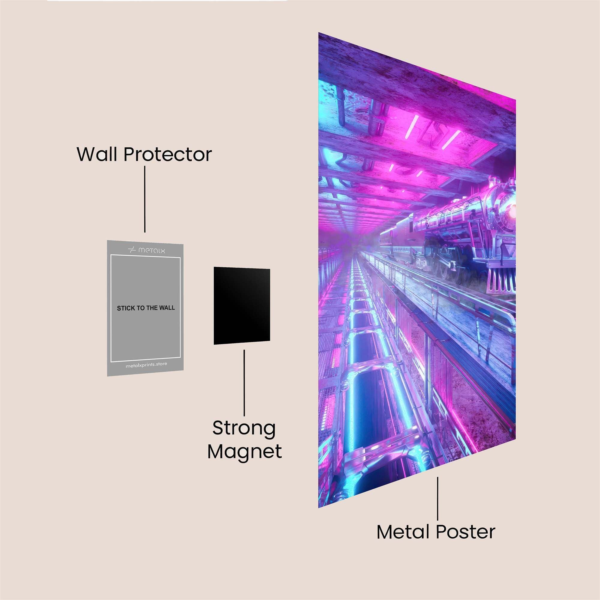 CyberSteam Safe Wall Magnetic / M