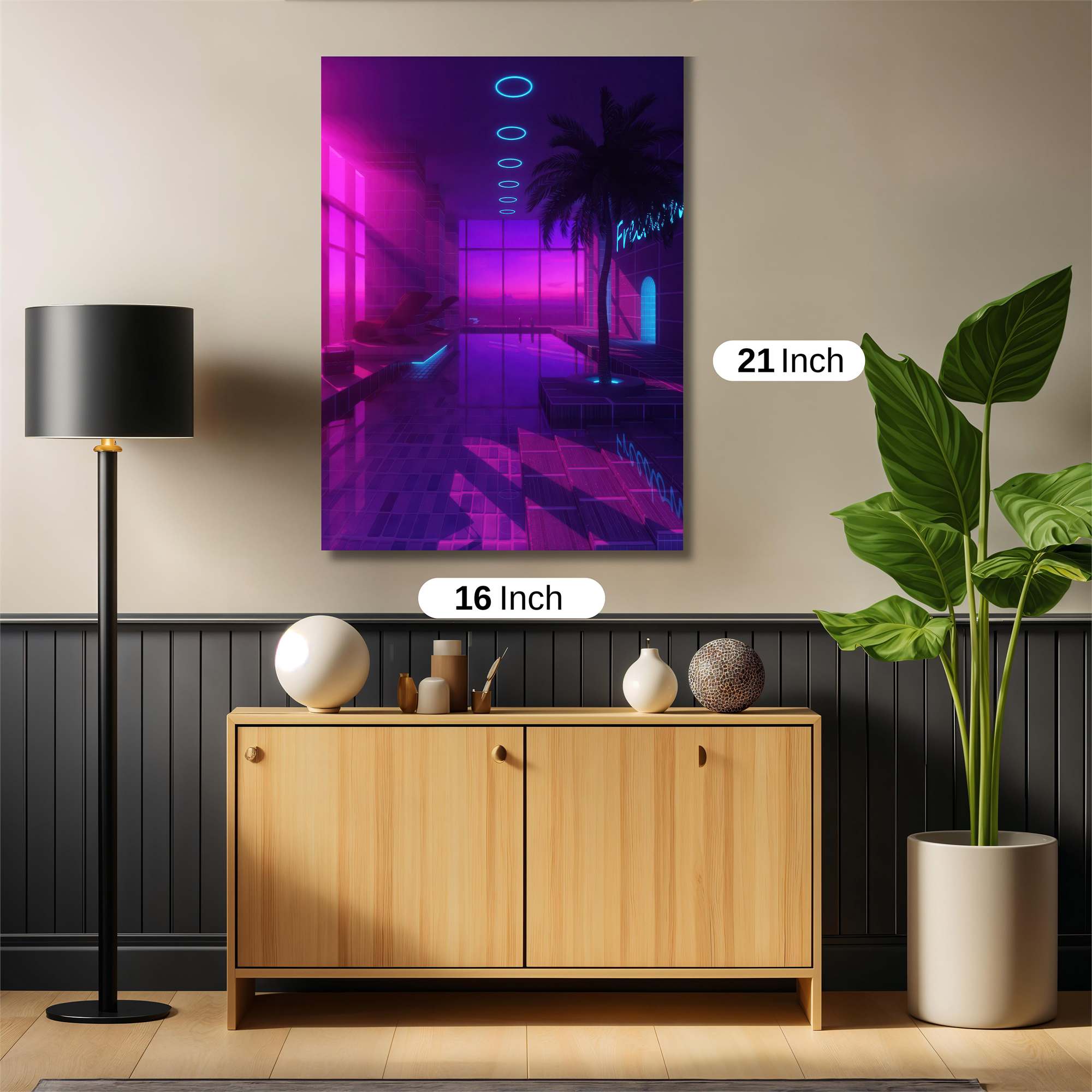 Neon Oasis Safe Wall Magnetic / M