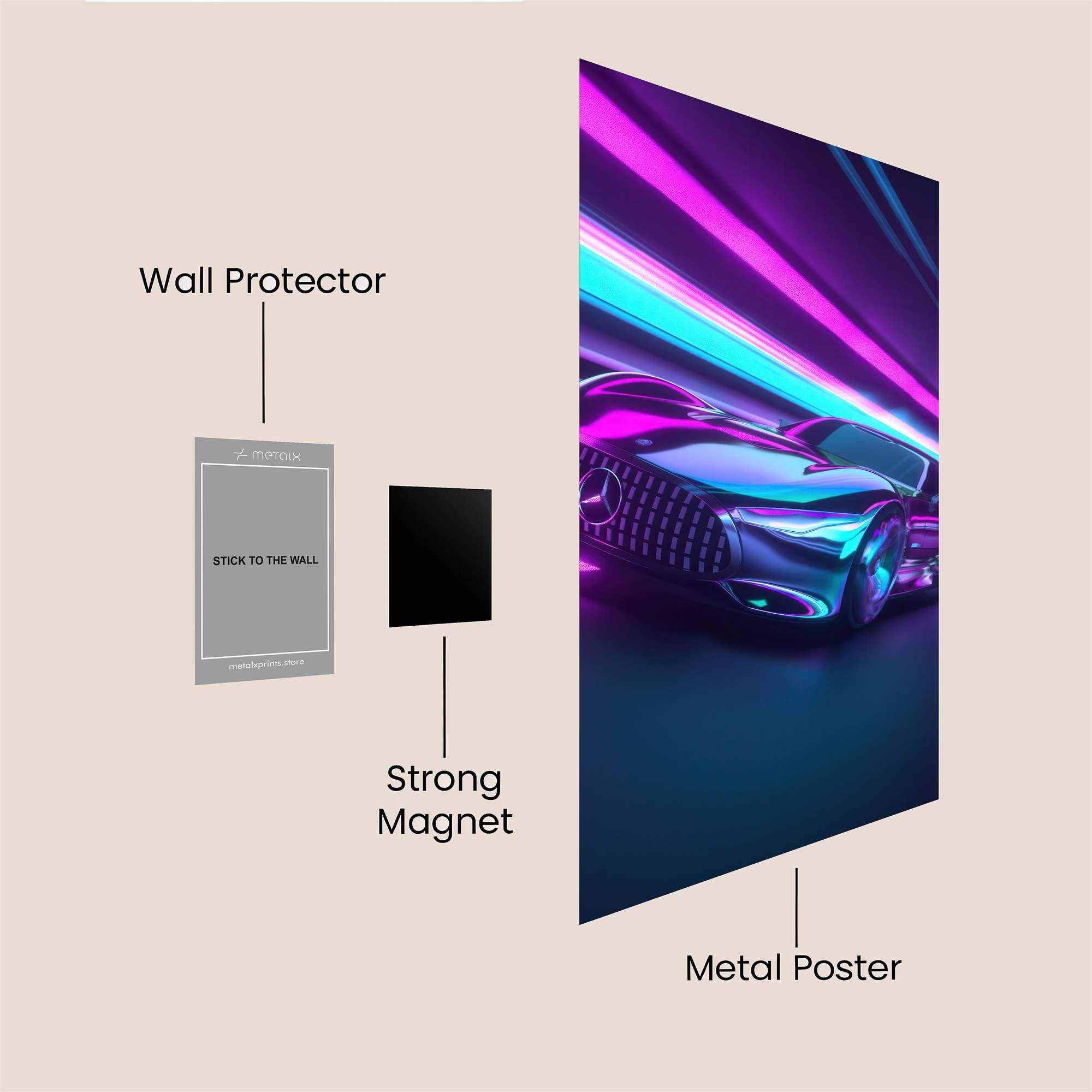 Mercedes Dream Safe Wall Magnetic / M