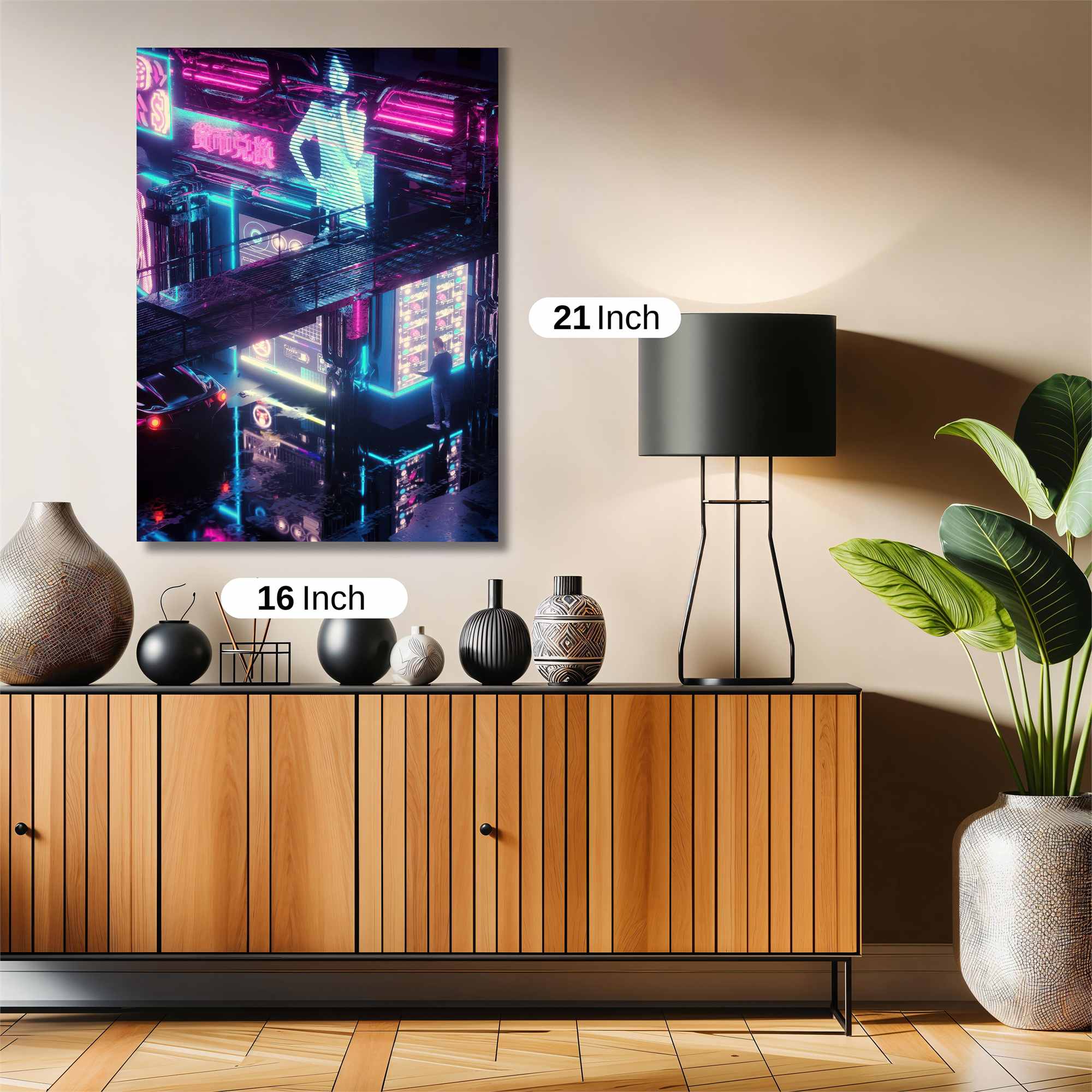 Neon Dreamscape Safe Wall Magnetic / M