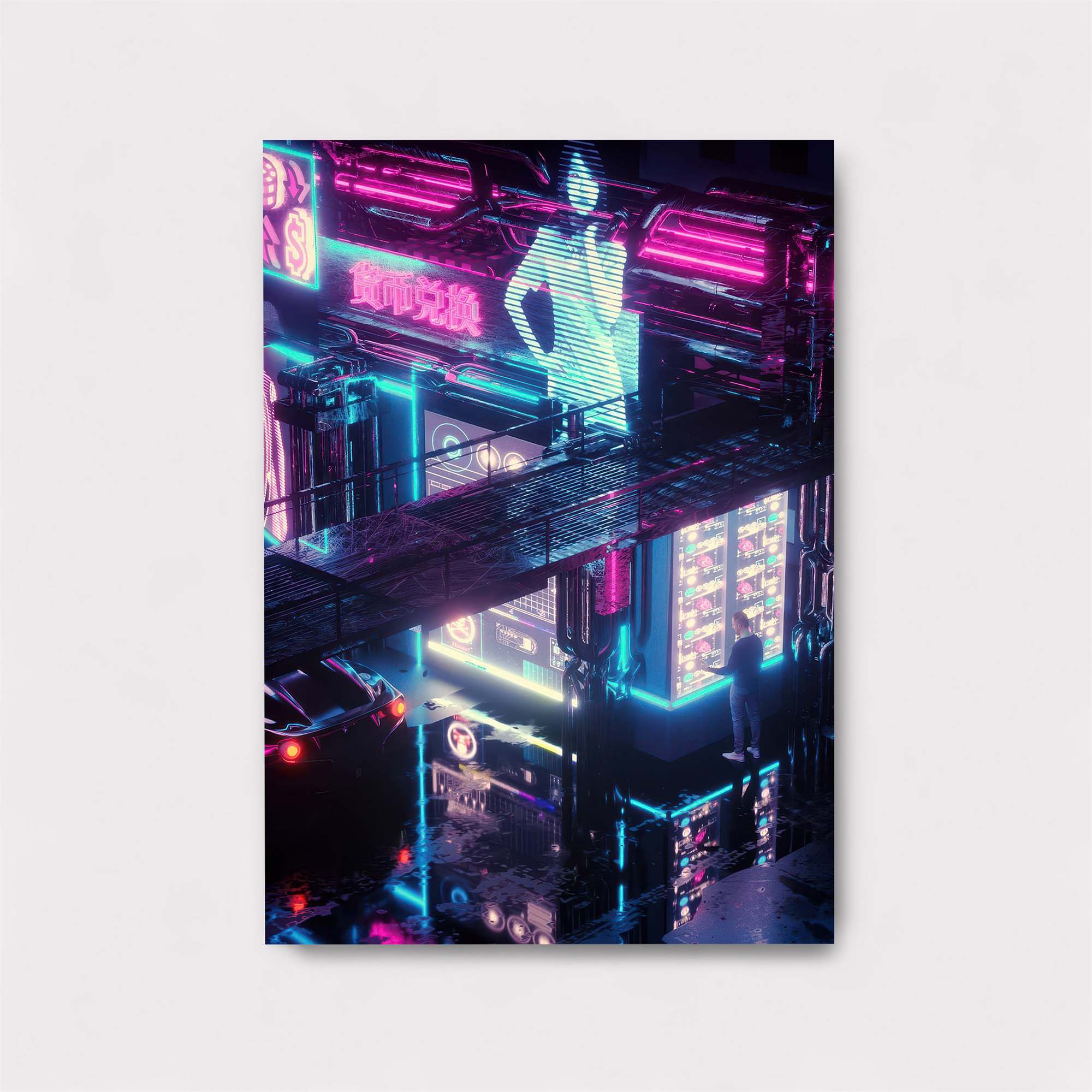Neon Dreamscape Safe Wall Magnetic / M