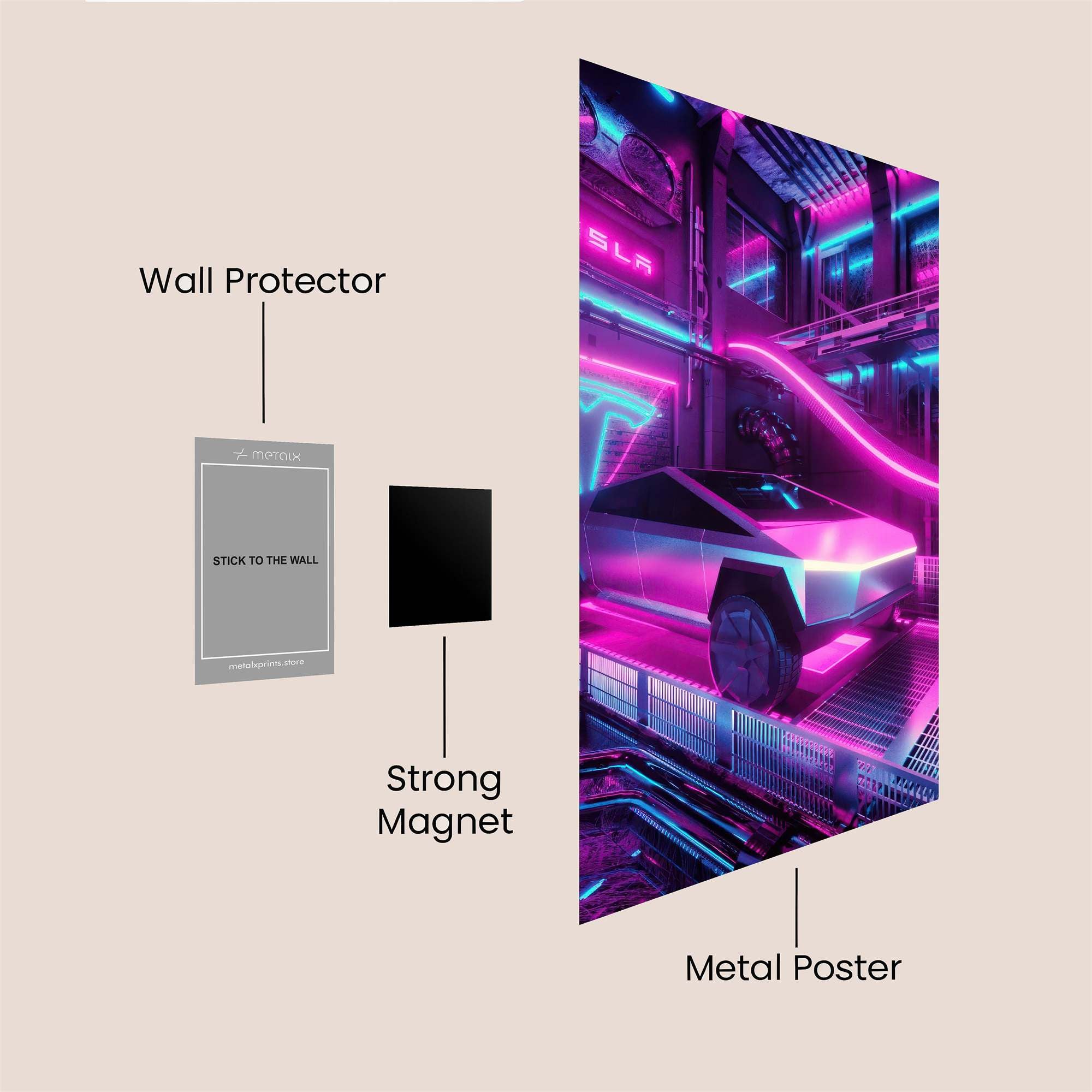 Cyberpunk Odyssey Safe Wall Magnetic / M
