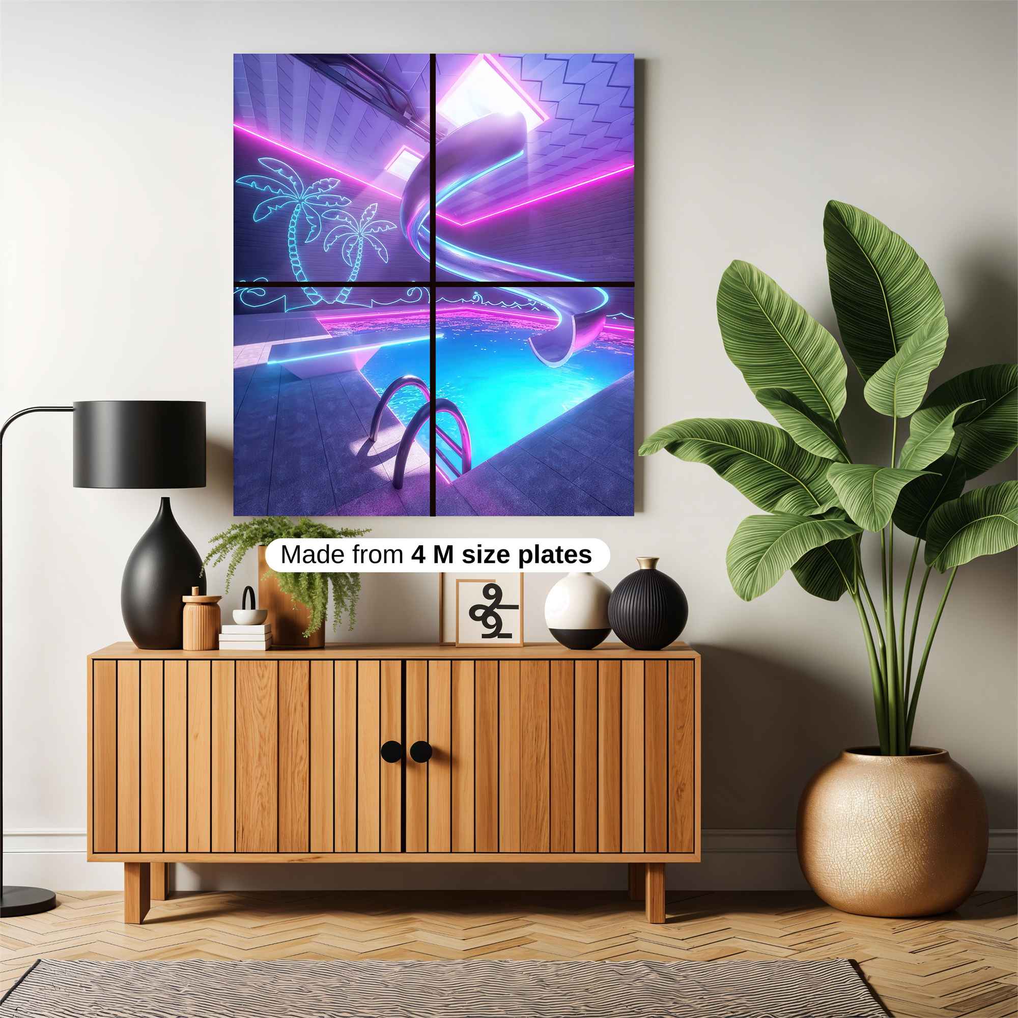 Neon Oasis Safe Wall Magnetic / M