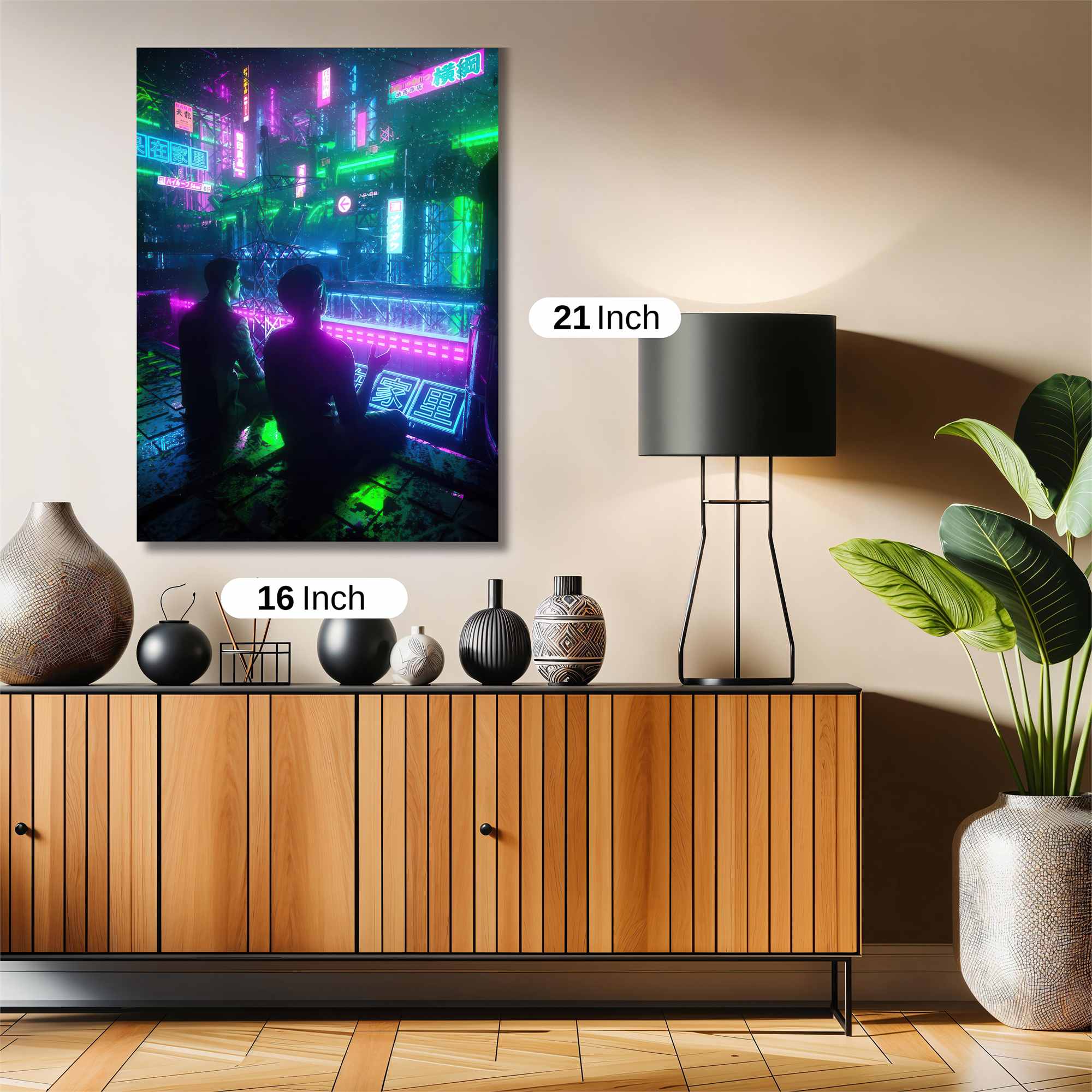 Neon Serenity Safe Wall Magnetic / M