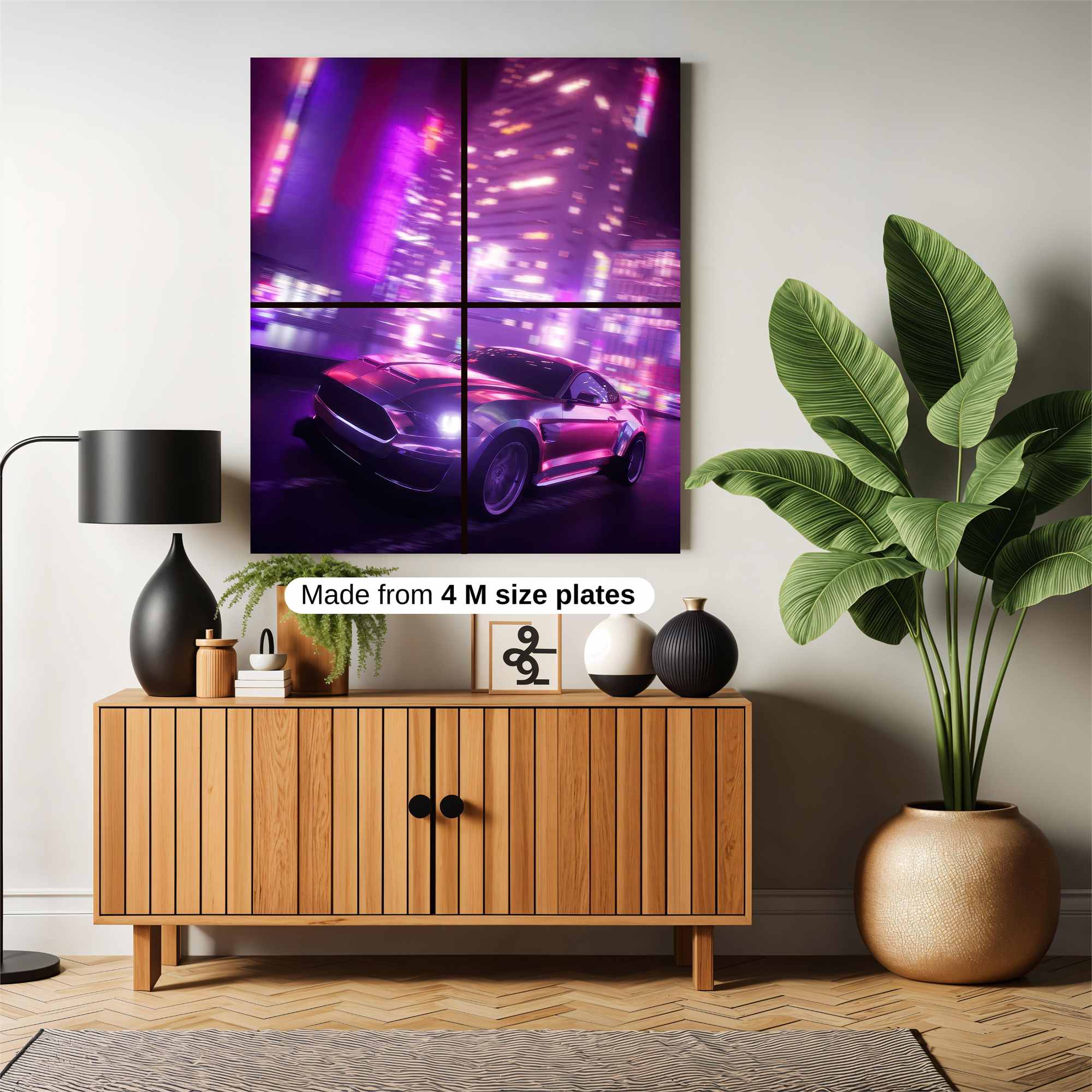 Mustang Neon Safe Wall Magnetic / M