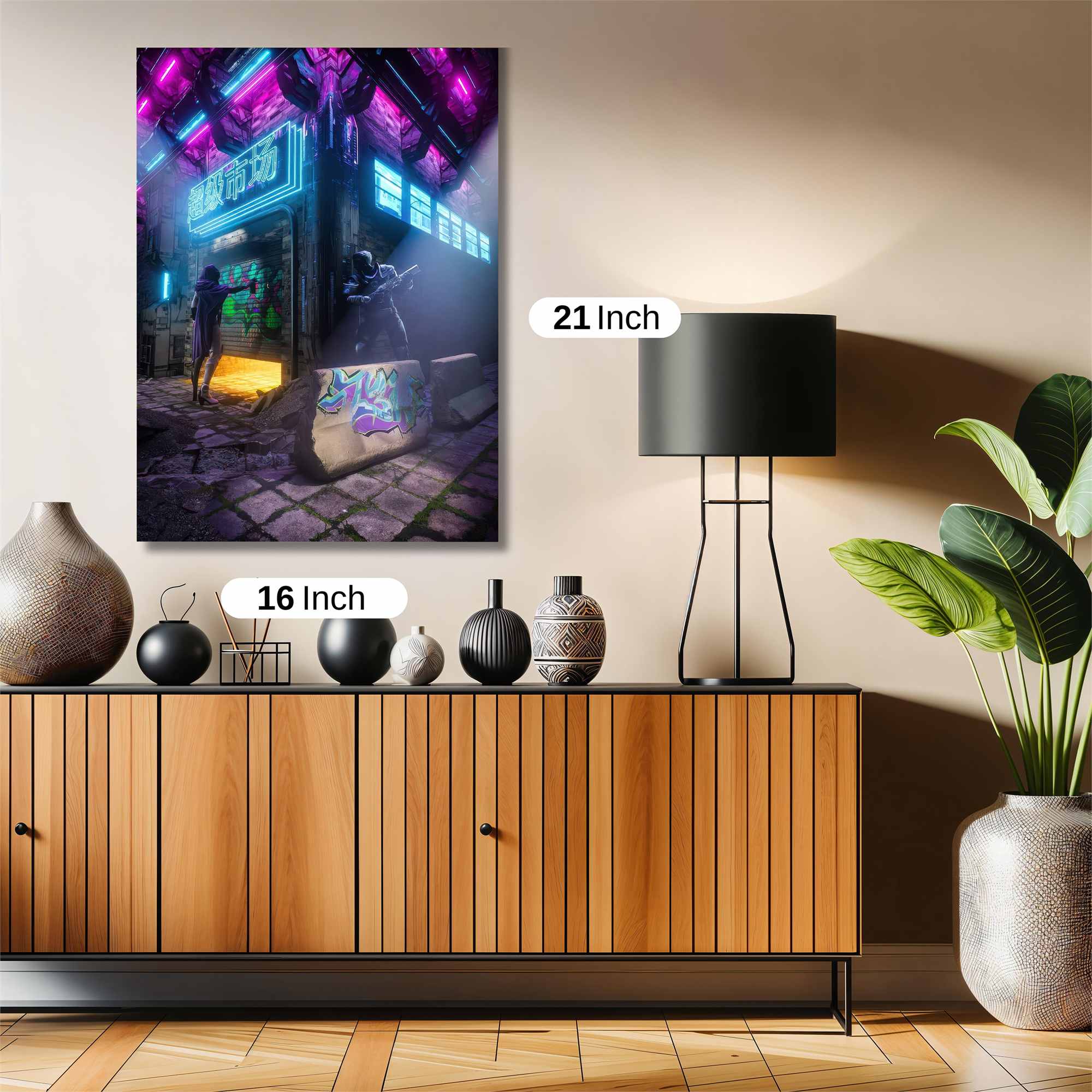 Neon Rebellion Safe Wall Magnetic / M