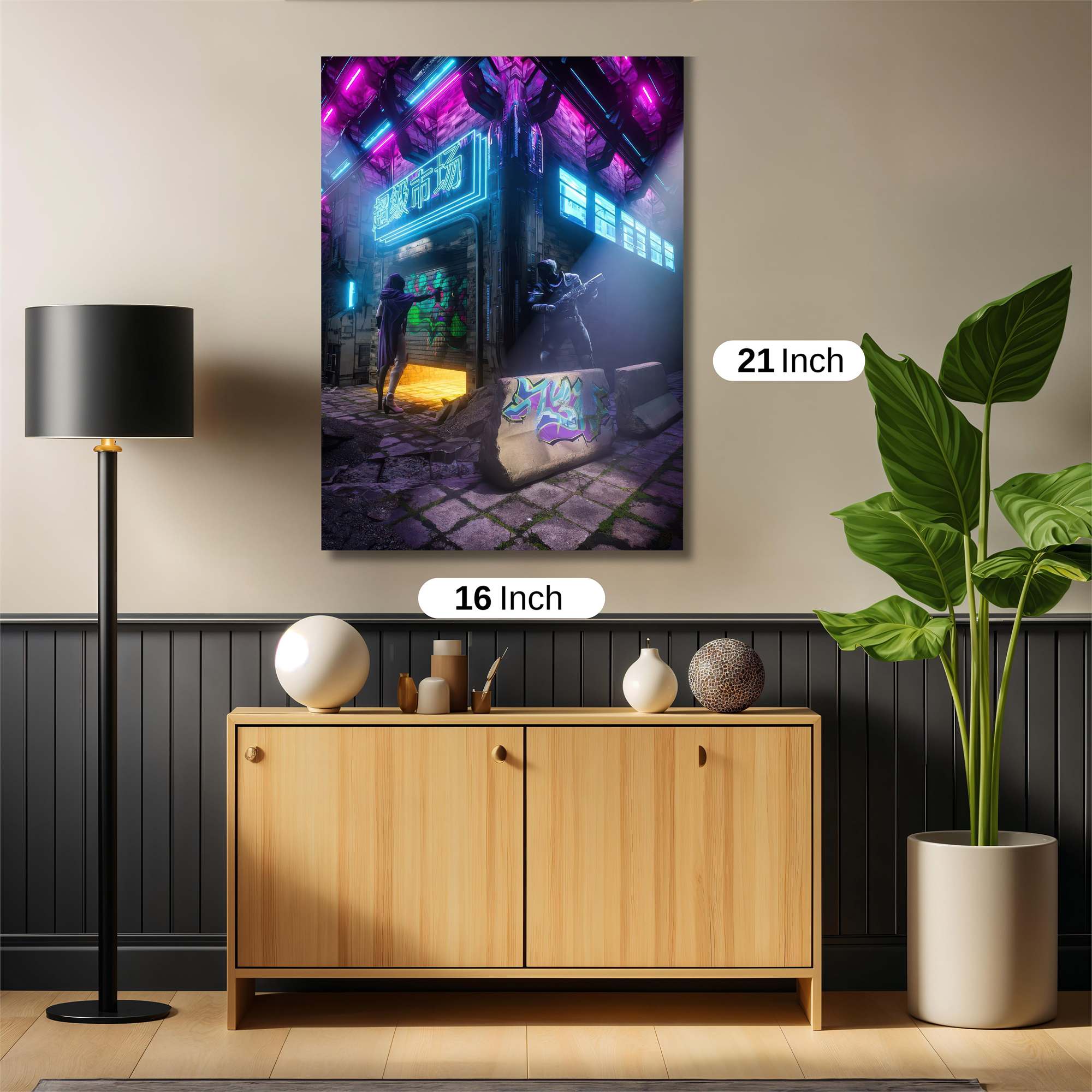 Neon Rebellion Safe Wall Magnetic / M