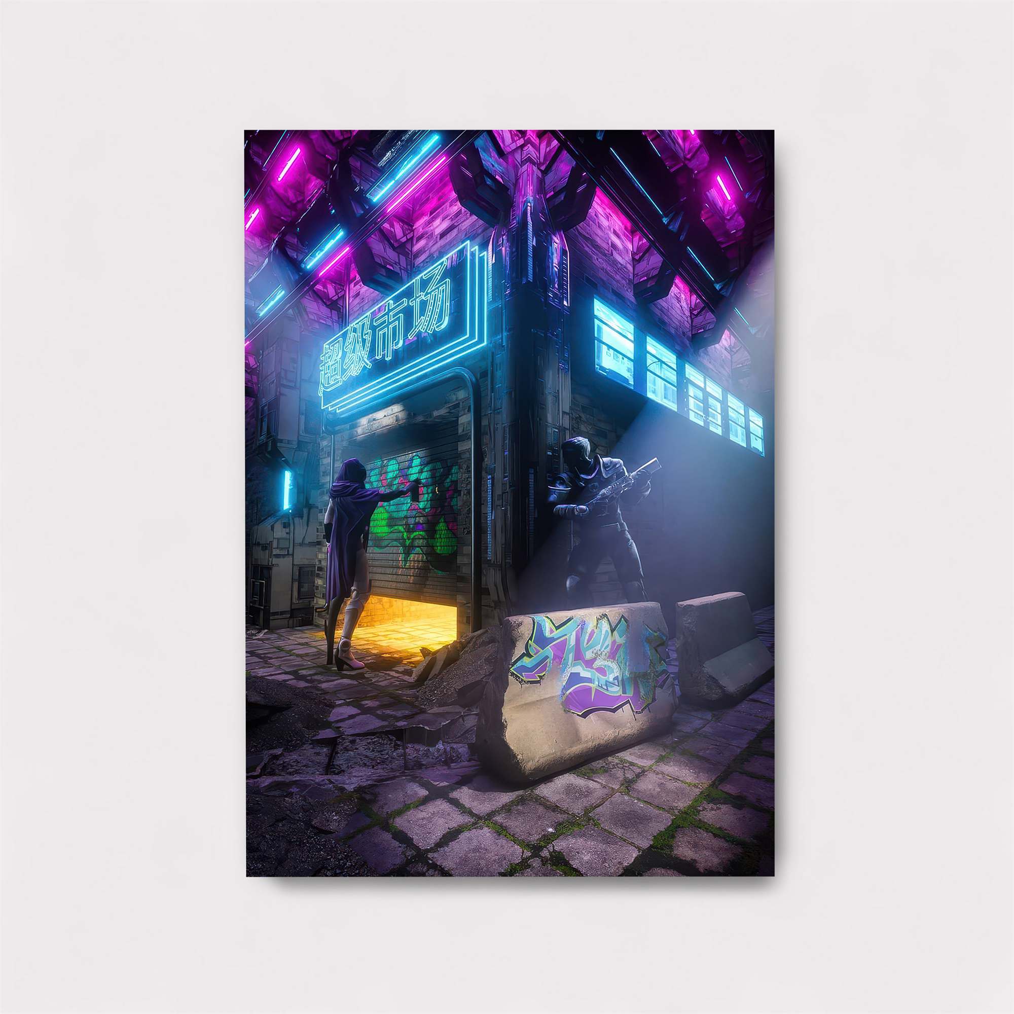 Neon Rebellion Safe Wall Magnetic / M