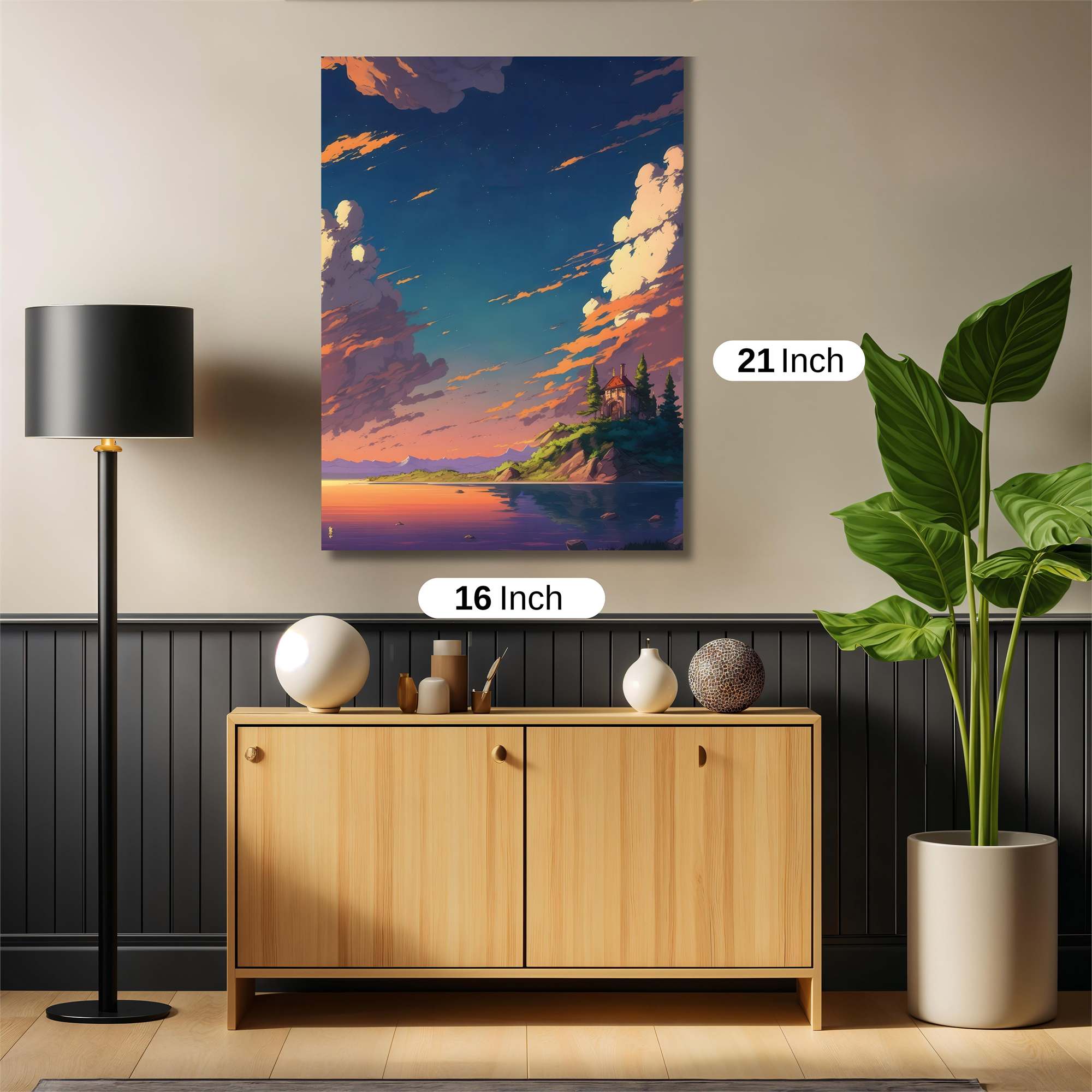 Sunset Serenity Safe Wall Magnetic / M