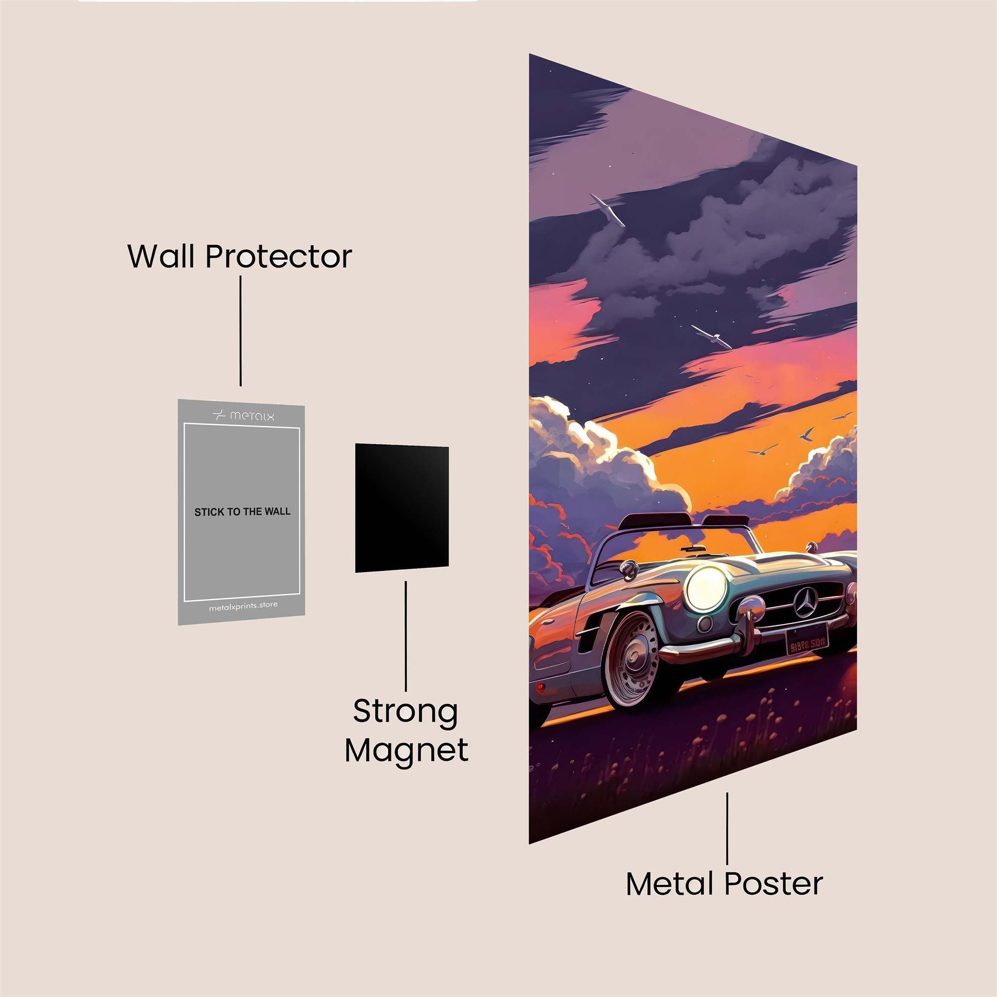 Mercedes Twilight Safe Wall Magnetic / M