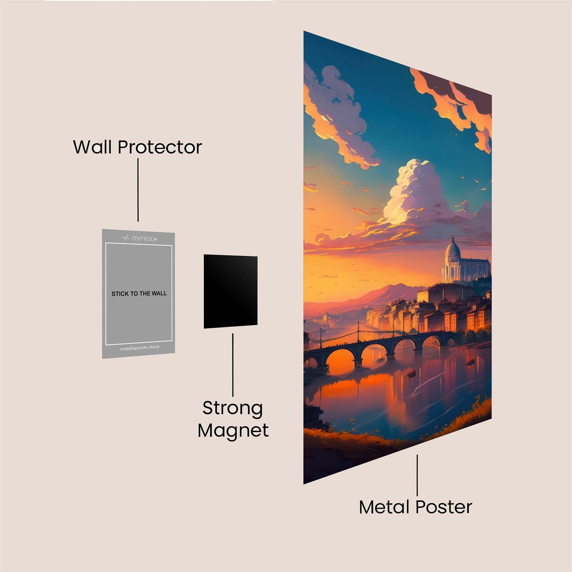 Pantheon Serenity Safe Wall Magnetic / M