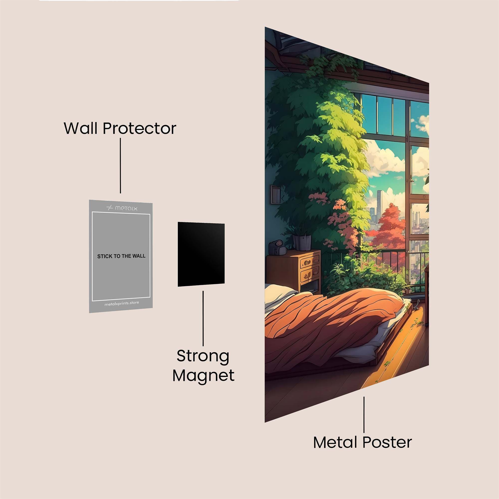 Morning Serenity Safe Wall Magnetic / M