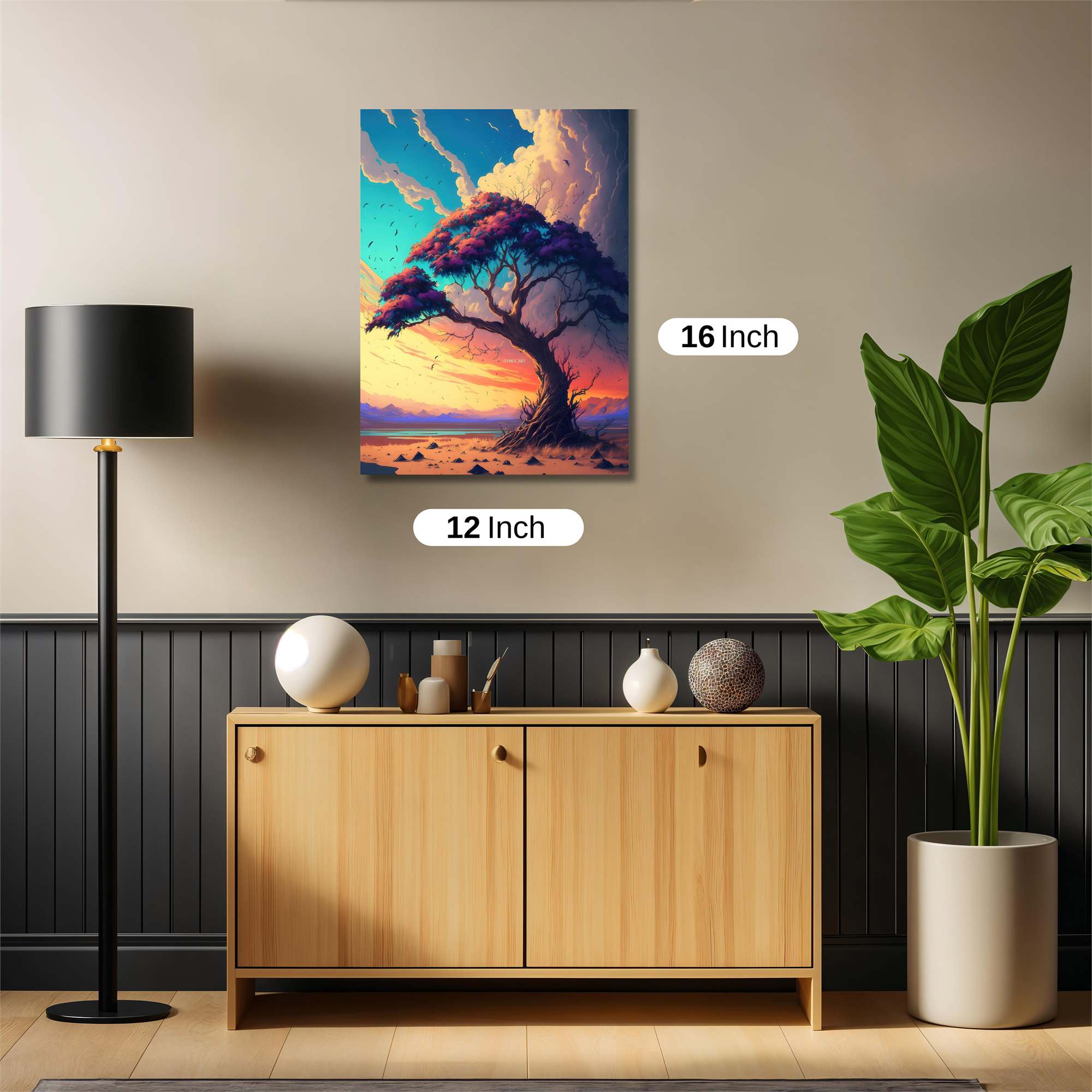Sunset Serenity Safe Wall Magnetic / M